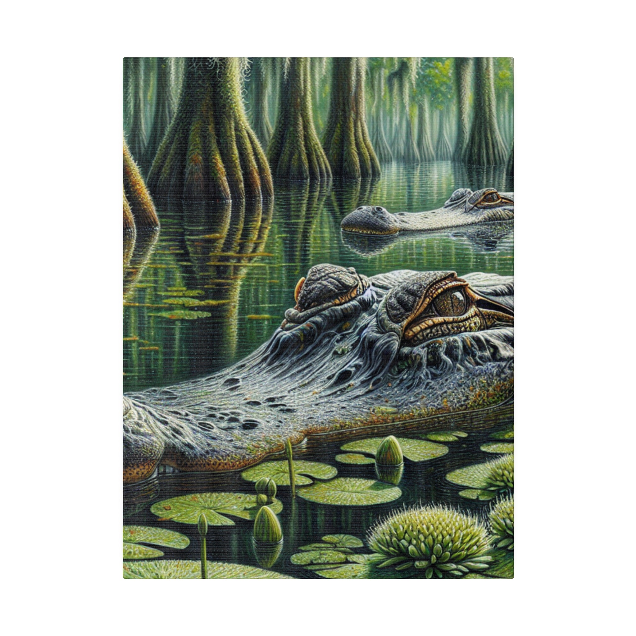 "Alligator Majesty: An Exotic Canvas Wall Art Collection"