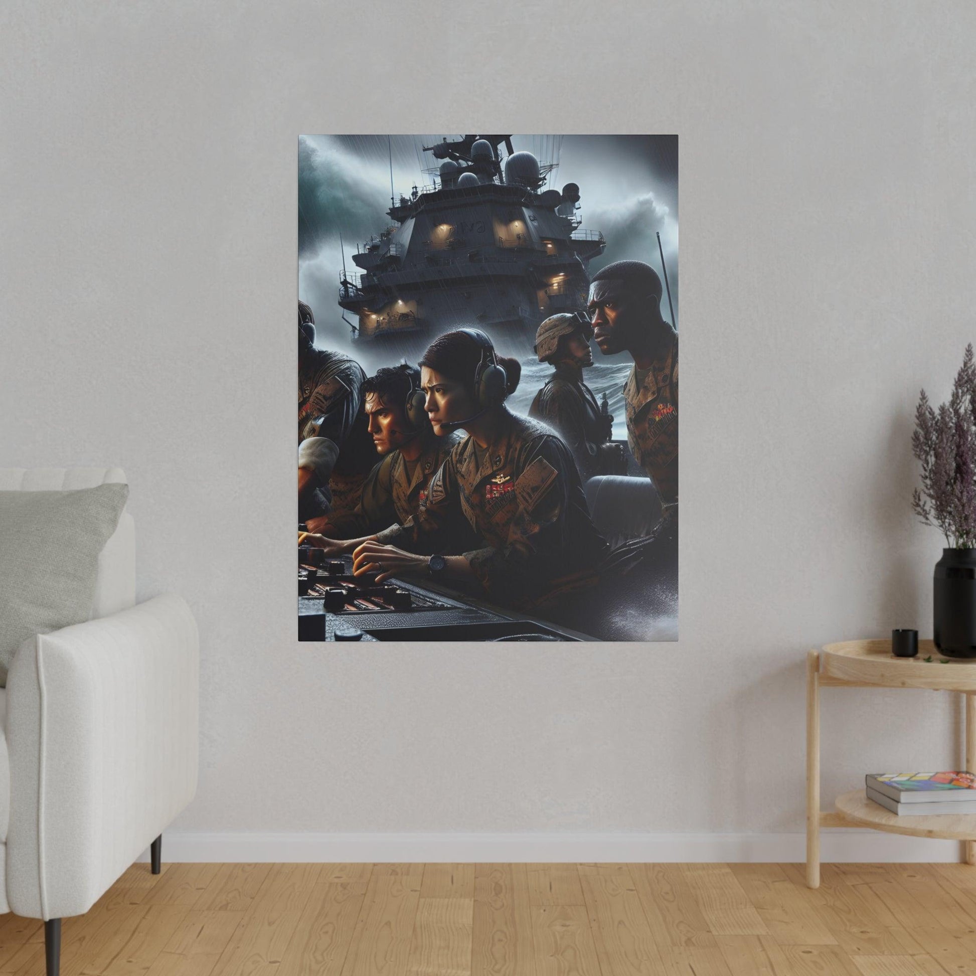 "Valor Vignettes: Marine Corp Legacy Canvas Art" - The Alice Gallery