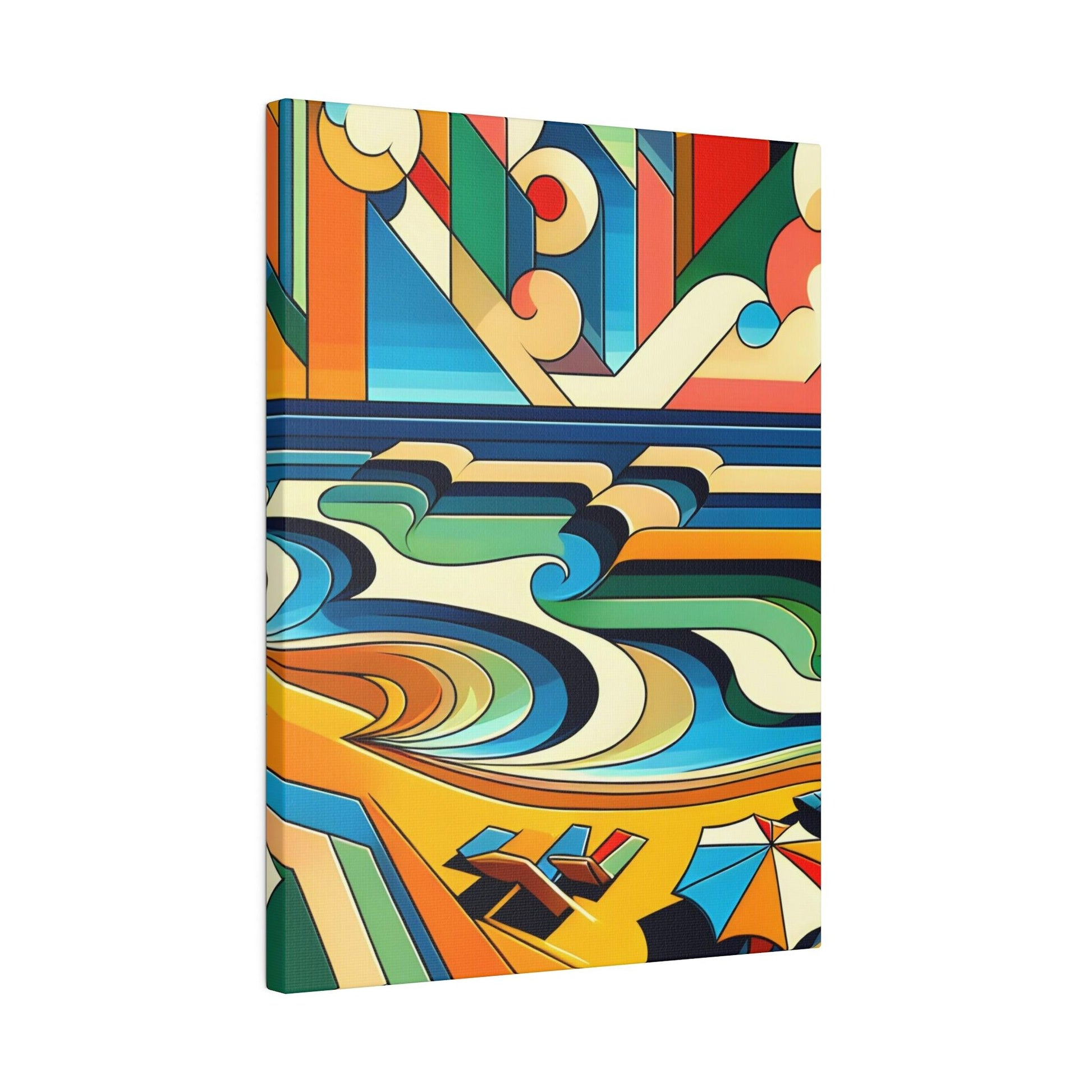 "Abstract Beach Bliss Canvas Wall Art" - The Alice Gallery