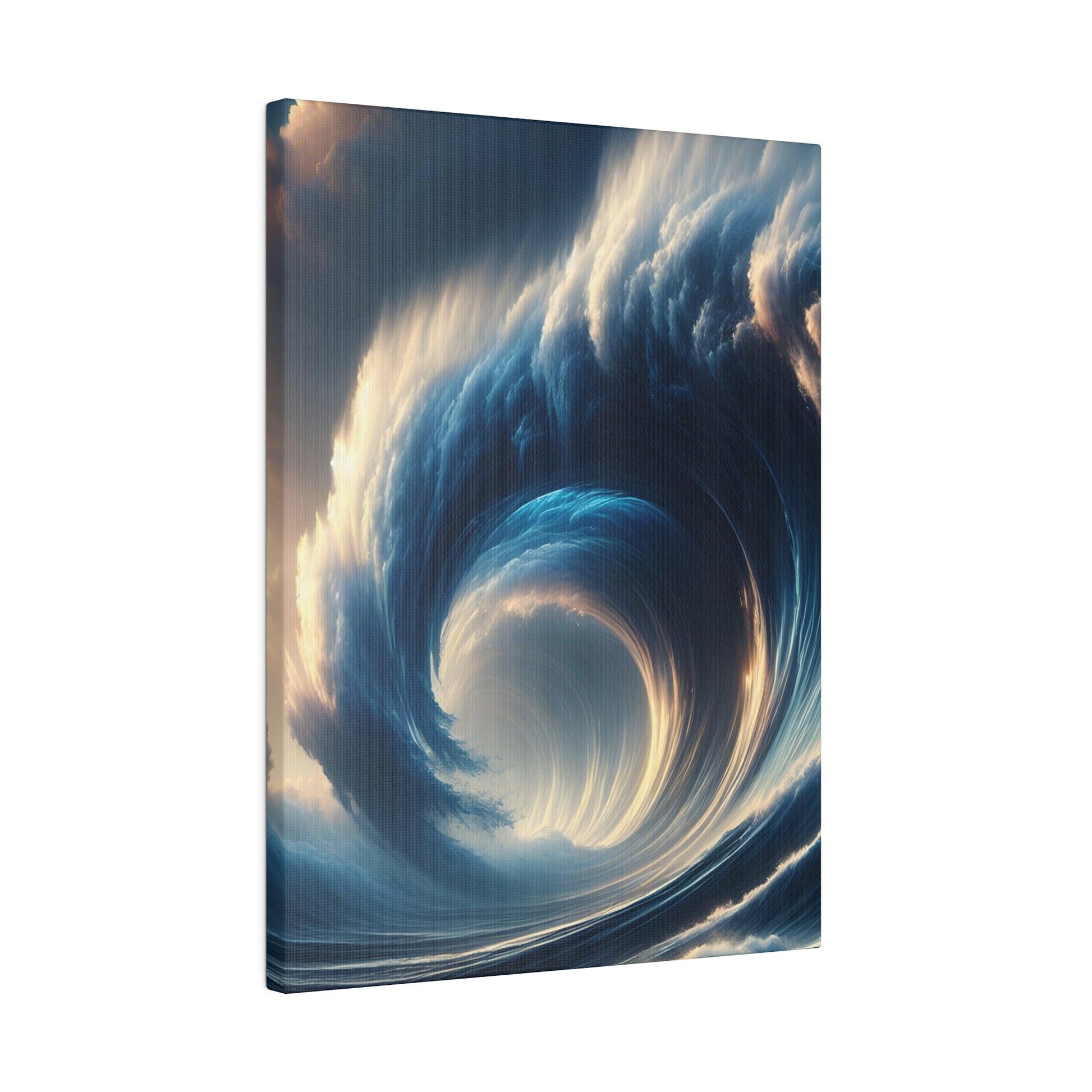 "Ocean Symphony: Captivating Wave Canvas Wall Art" - The Alice Gallery