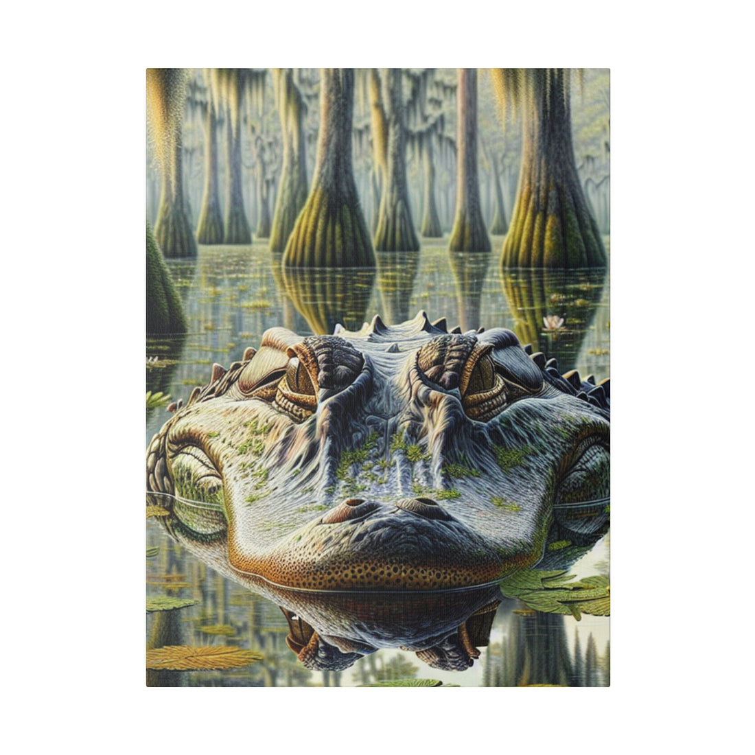 "AlligArtified - Exceptional Alligator Canvas Wall Art"