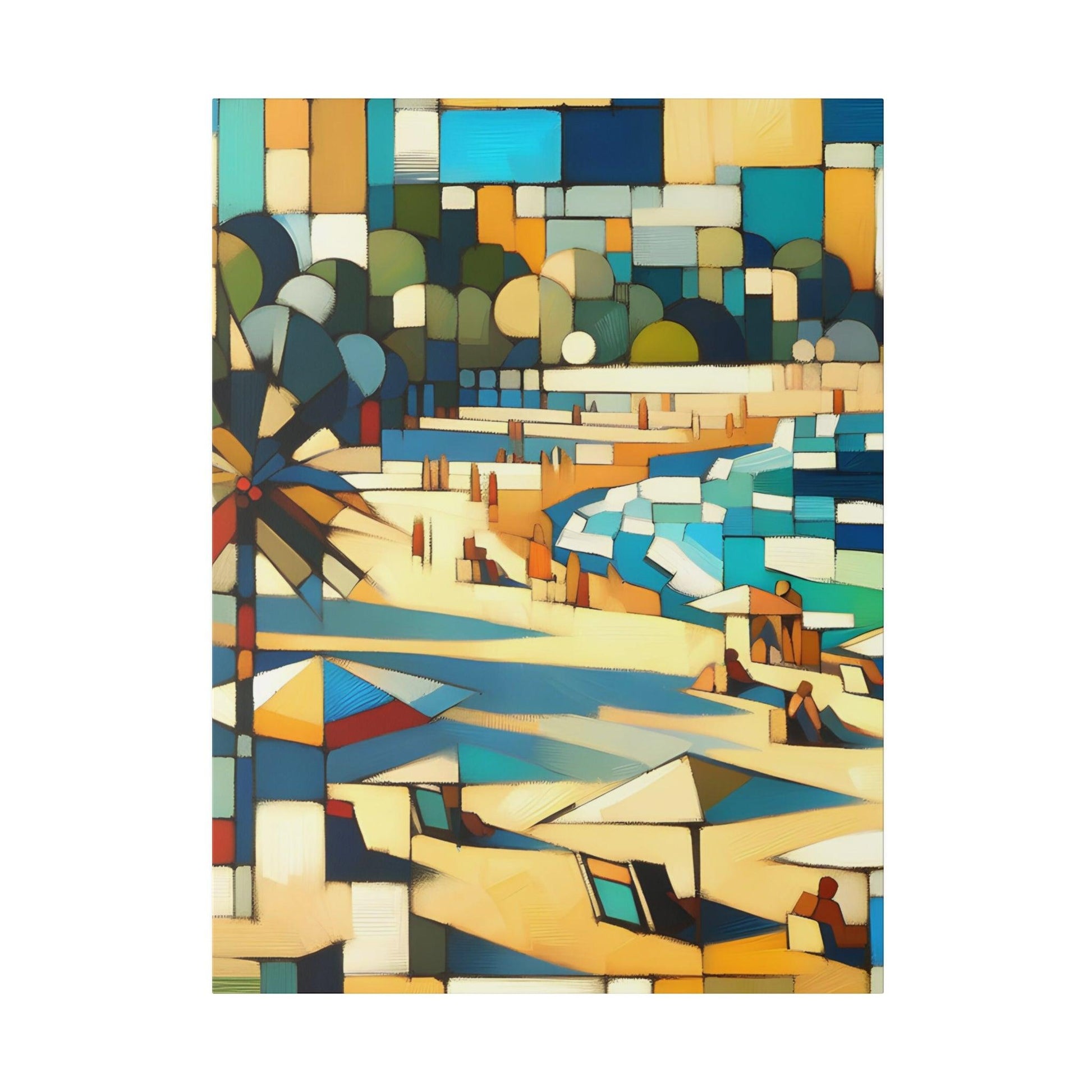 "Abstract Beach Bliss: Canvas Wall Art" - The Alice Gallery