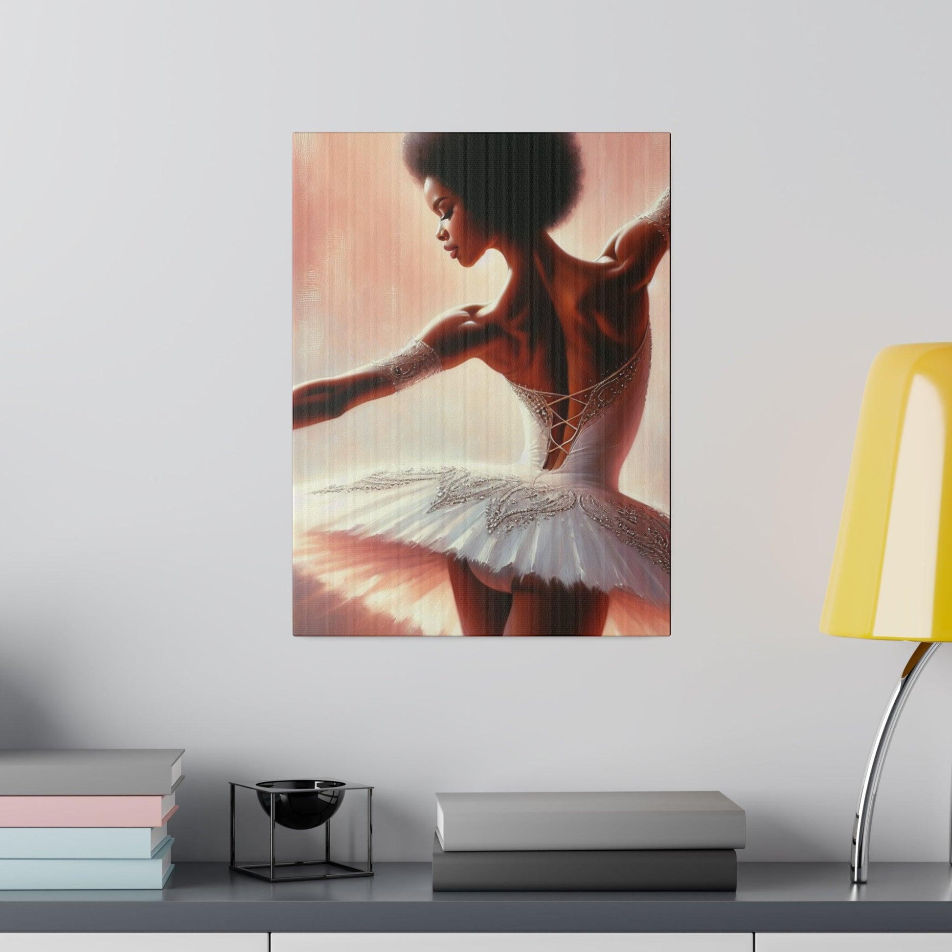 "Graceful Elegance: Ballerina Visions Canvas Wall Art" - The Alice Gallery