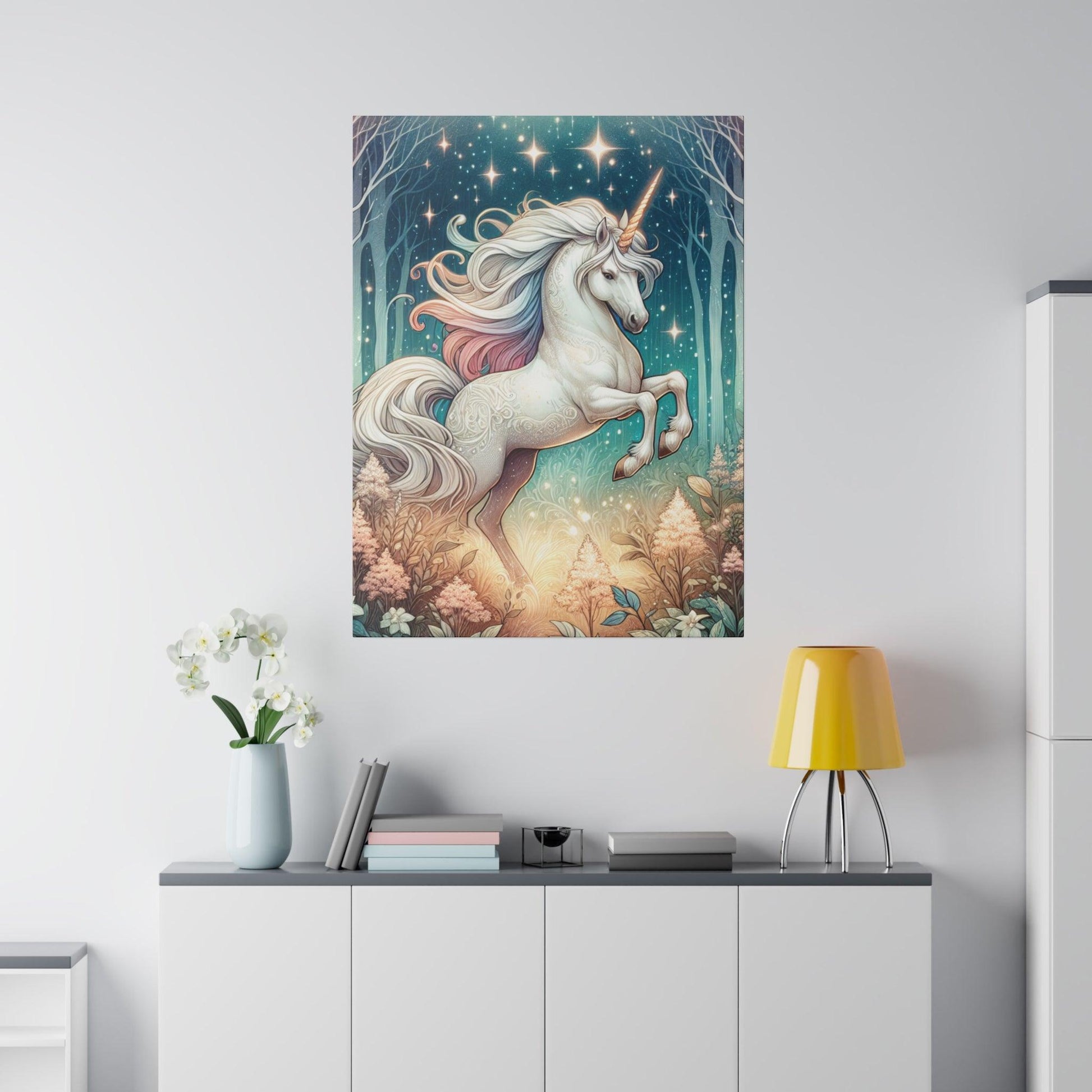 "Unicorn DreamScape: Enchanting Canvas Wall Art" - Canvas - The Alice Gallery