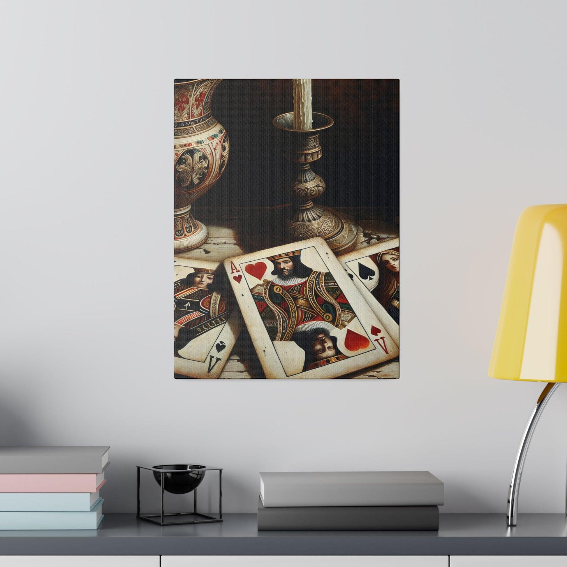 "Deck Deco: Playing Card Inspired Canvas Wall Art" - The Alice Gallery