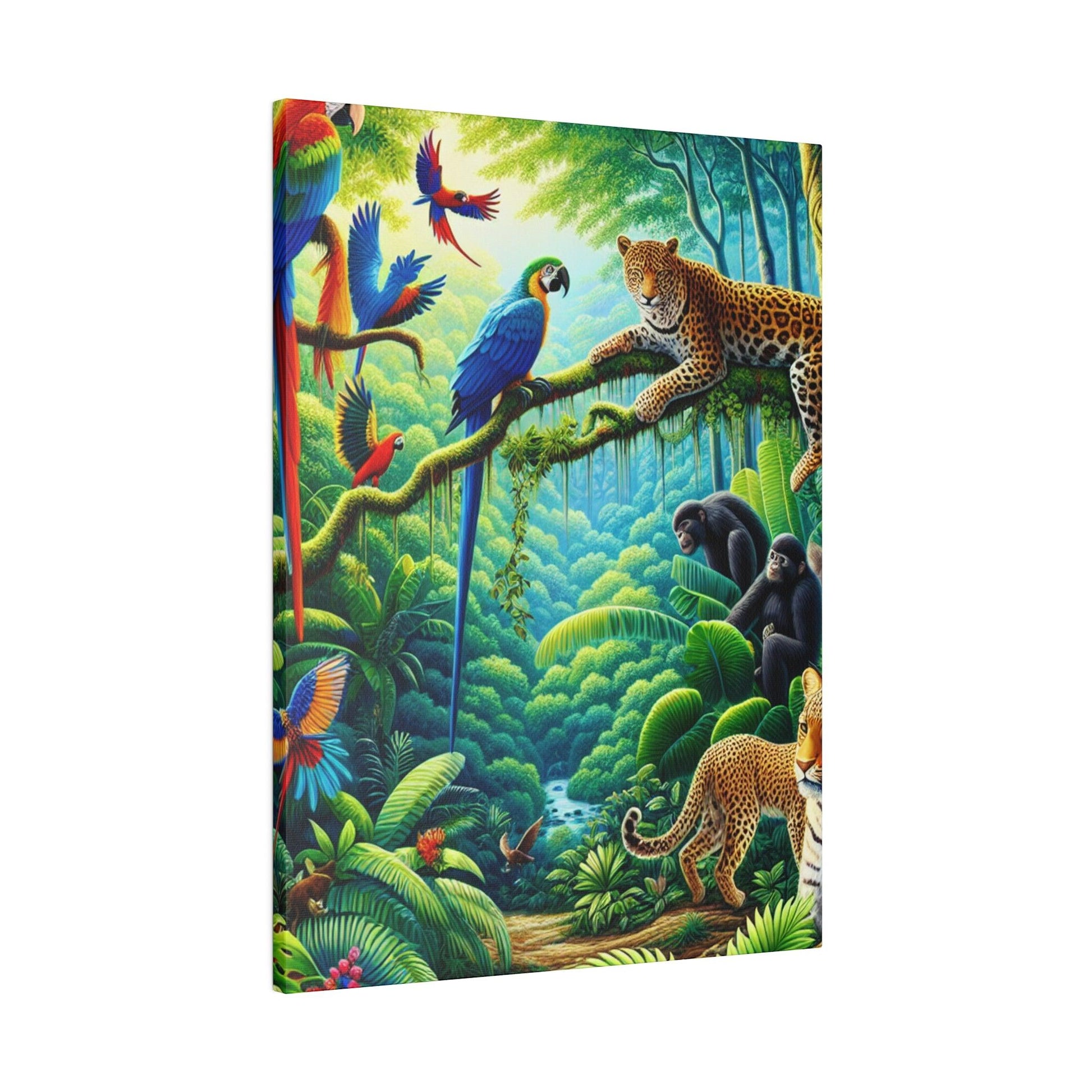 "Jungle Whispers: A Mesmerizing Canvas Wall Art Escape" - The Alice Gallery