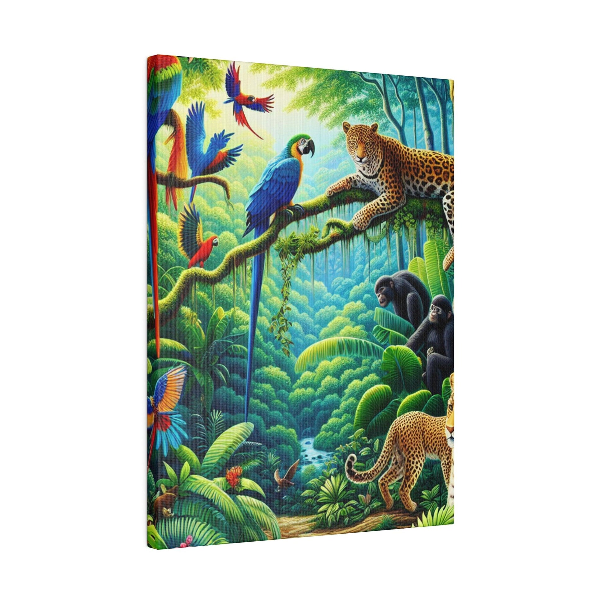 "Jungle Whispers: A Mesmerizing Canvas Wall Art Escape" - The Alice Gallery