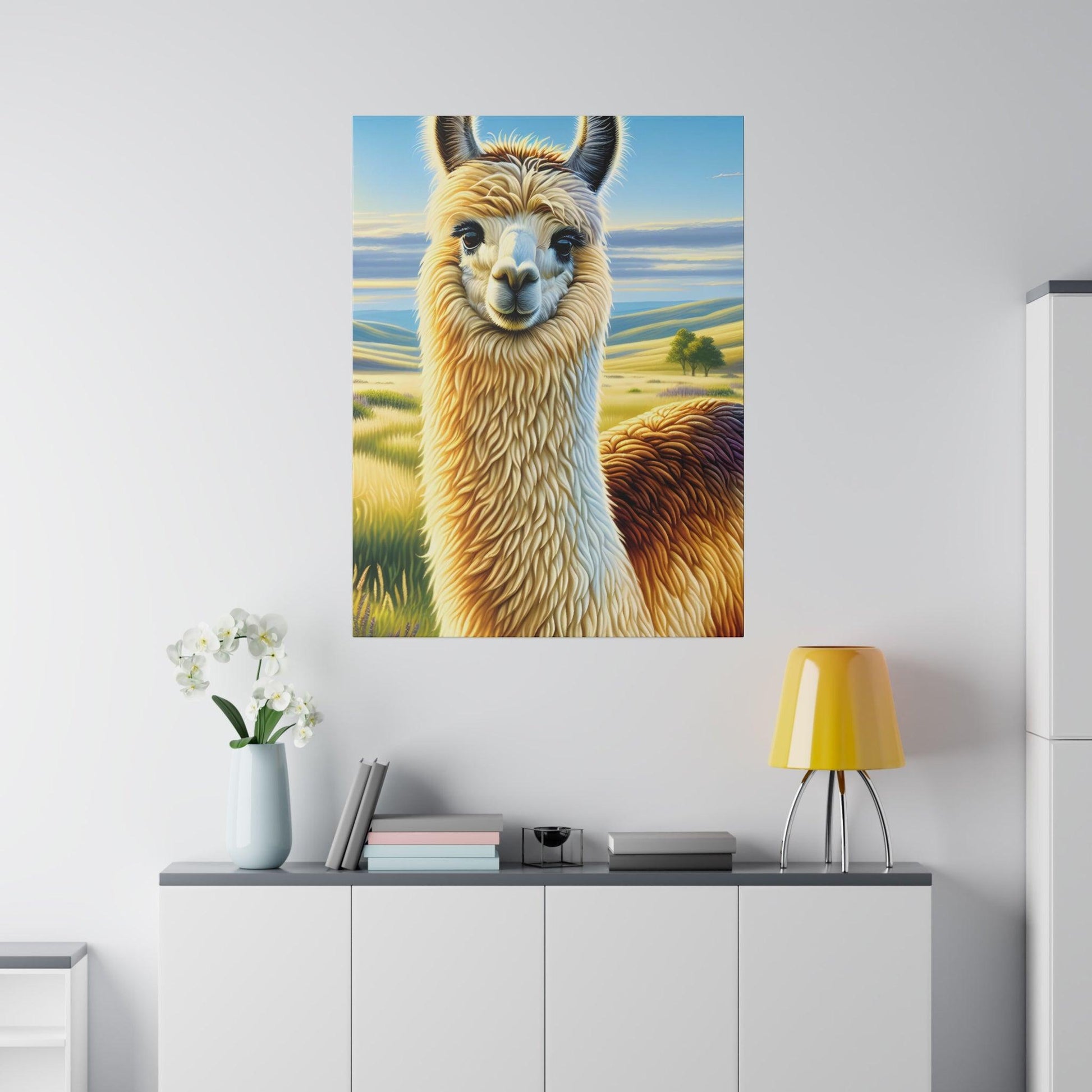"Llama Vistas: Canvas Wall Art Extravaganza" - The Alice Gallery