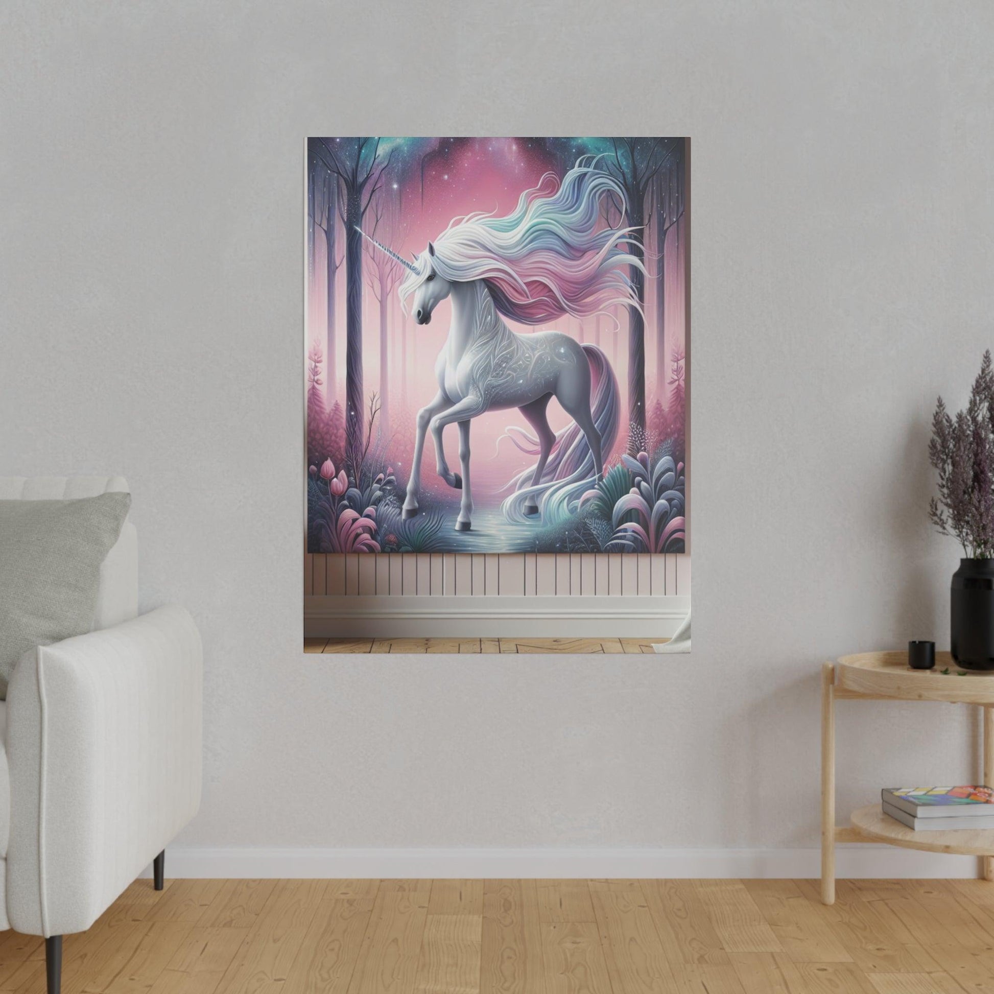 "Unicorn Enchantment: Mystical Canvas Wall Art" - Canvas - The Alice Gallery