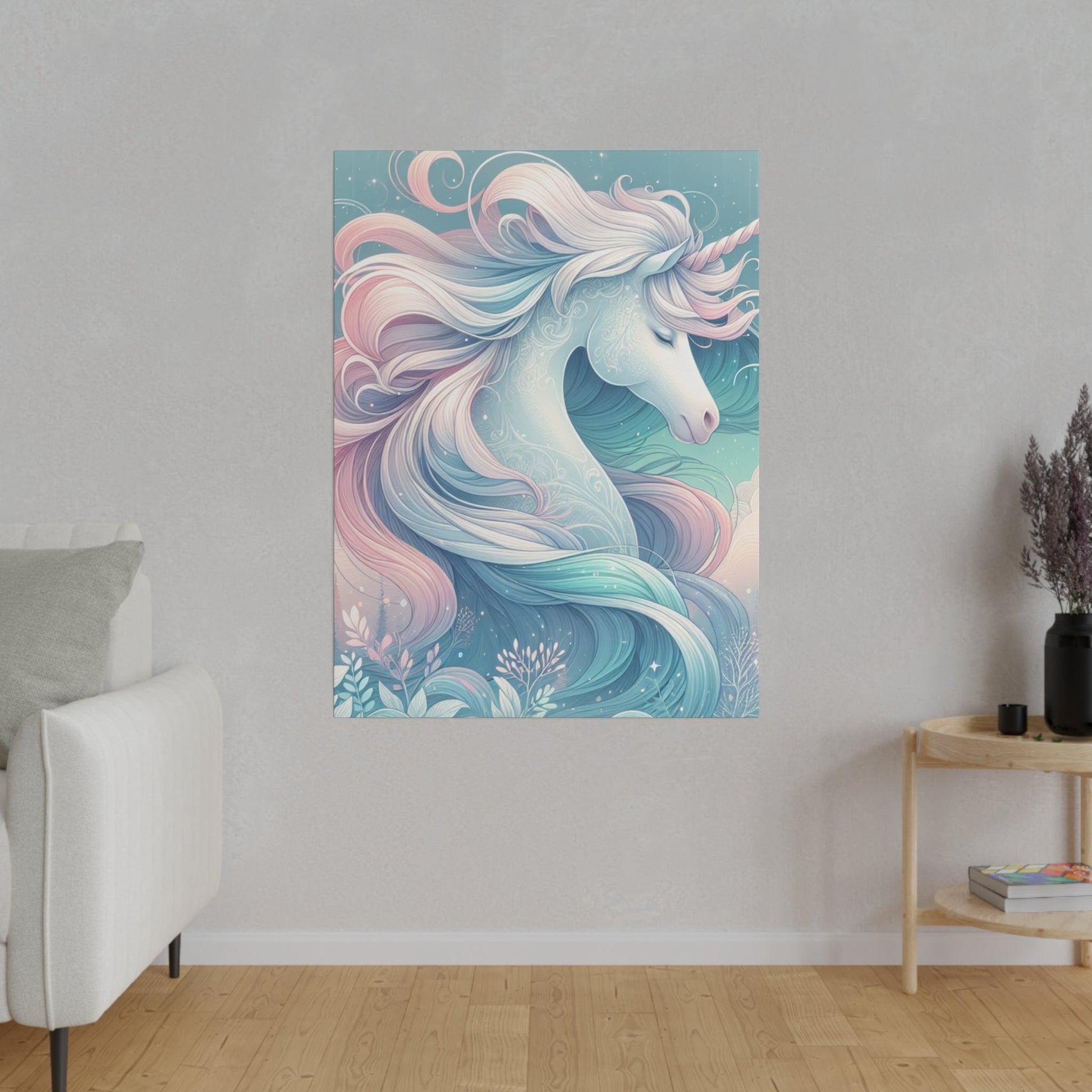 "Enchanted Unicorn Radiance Canvas Wall Art" - Canvas - The Alice Gallery