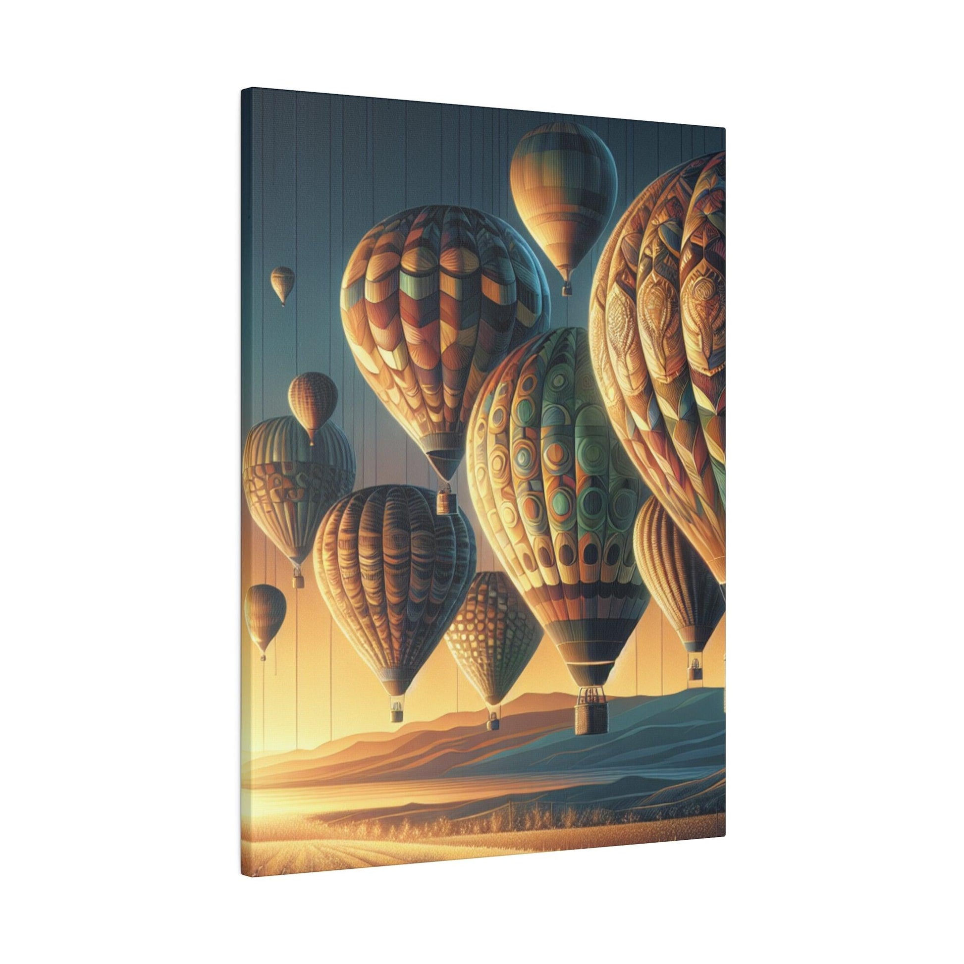 "AeroBliss: Hot Air Balloon Canvas Masterpiece" - The Alice Gallery