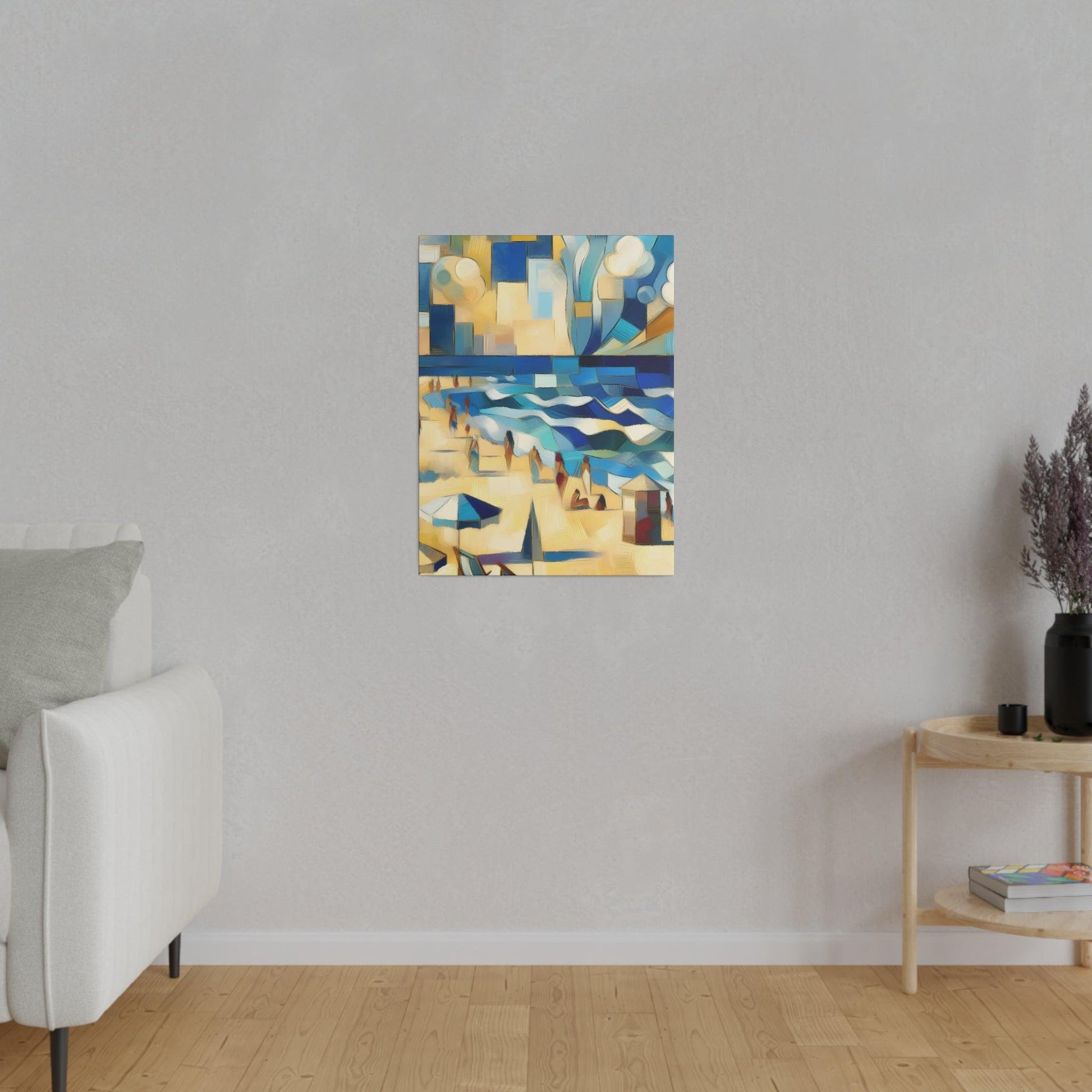 "Abstract Beach Evasion: The Canvas Wall Art Odyssey" - The Alice Gallery