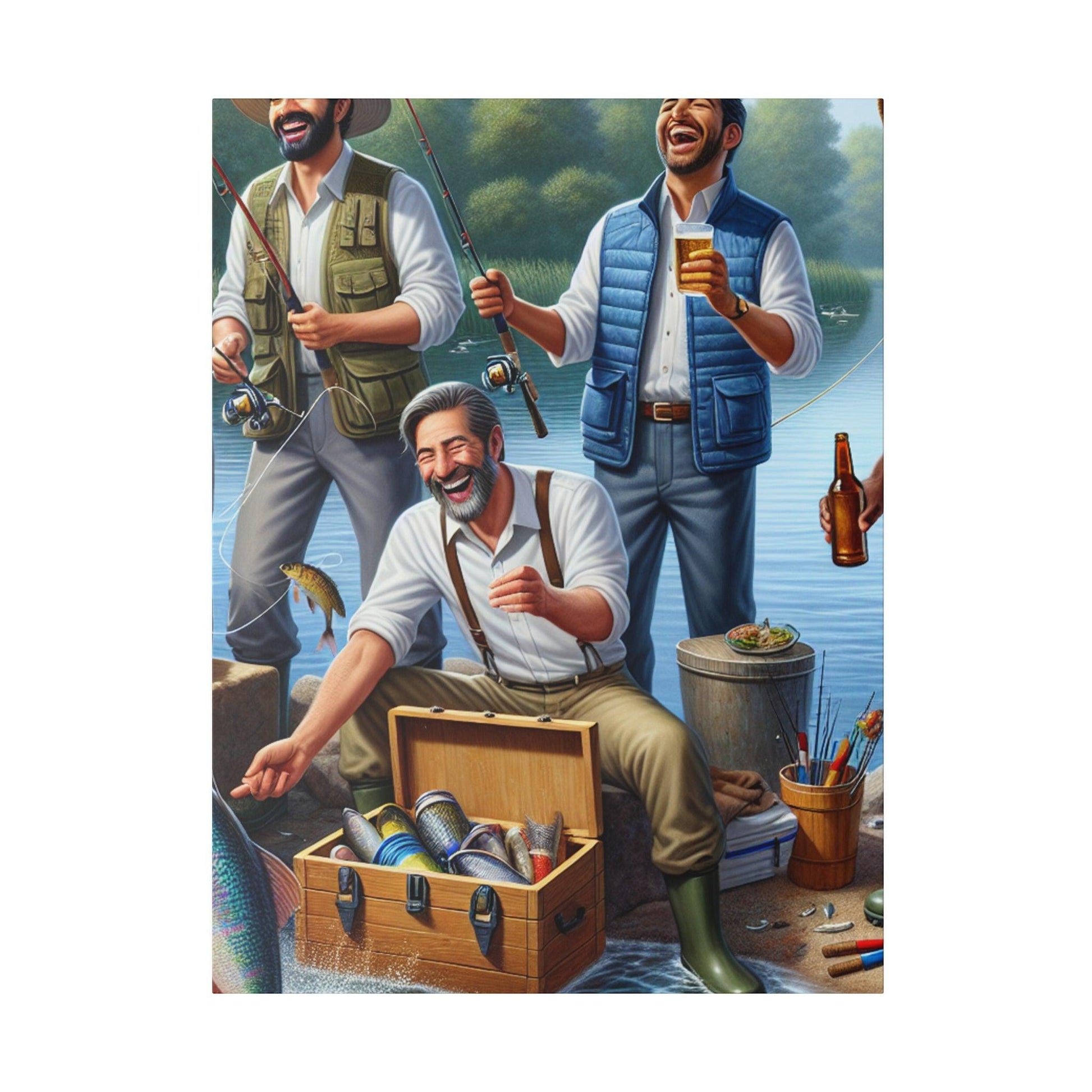 "Fishing Fantasia: Canvas Wall Art" - The Alice Gallery