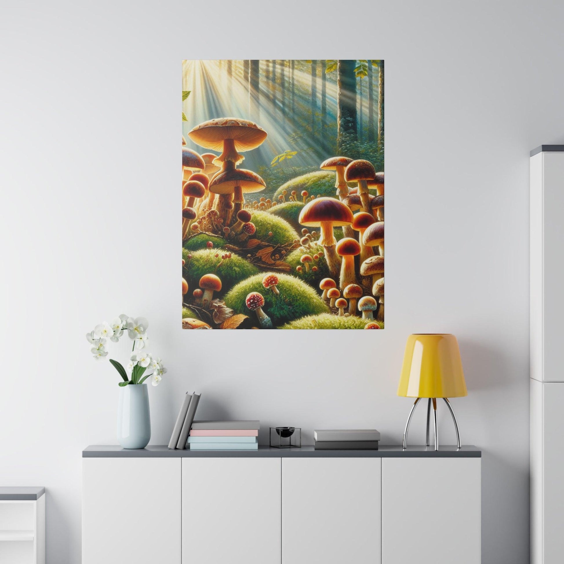 "Mystic Mushroom Marvels - Canvas Wall Art" - The Alice Gallery