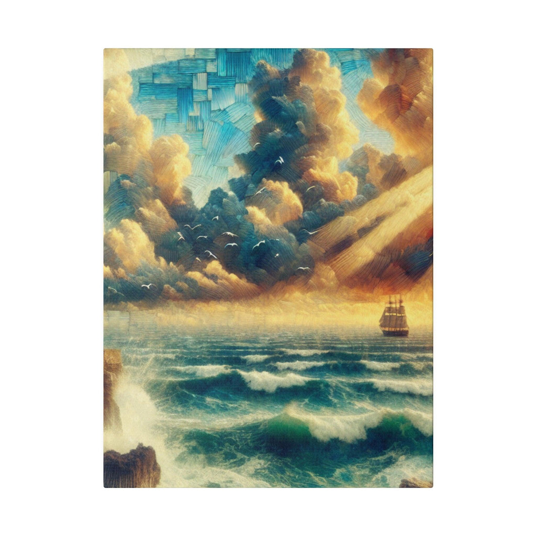 "Lighthouse Enchantment: A Canvas of Illuminated Serenity" - The Alice Gallery