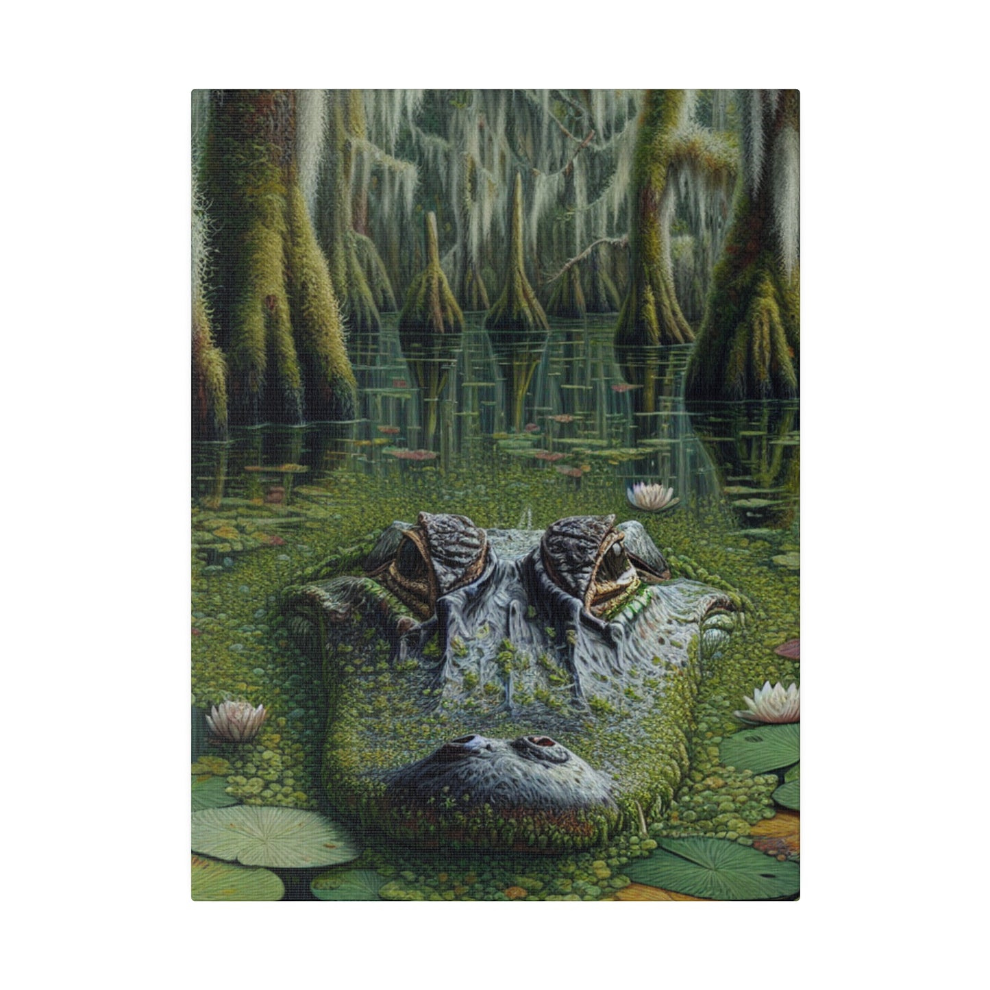 "Allure Alligator - Exotic Canvas Wall Art"
