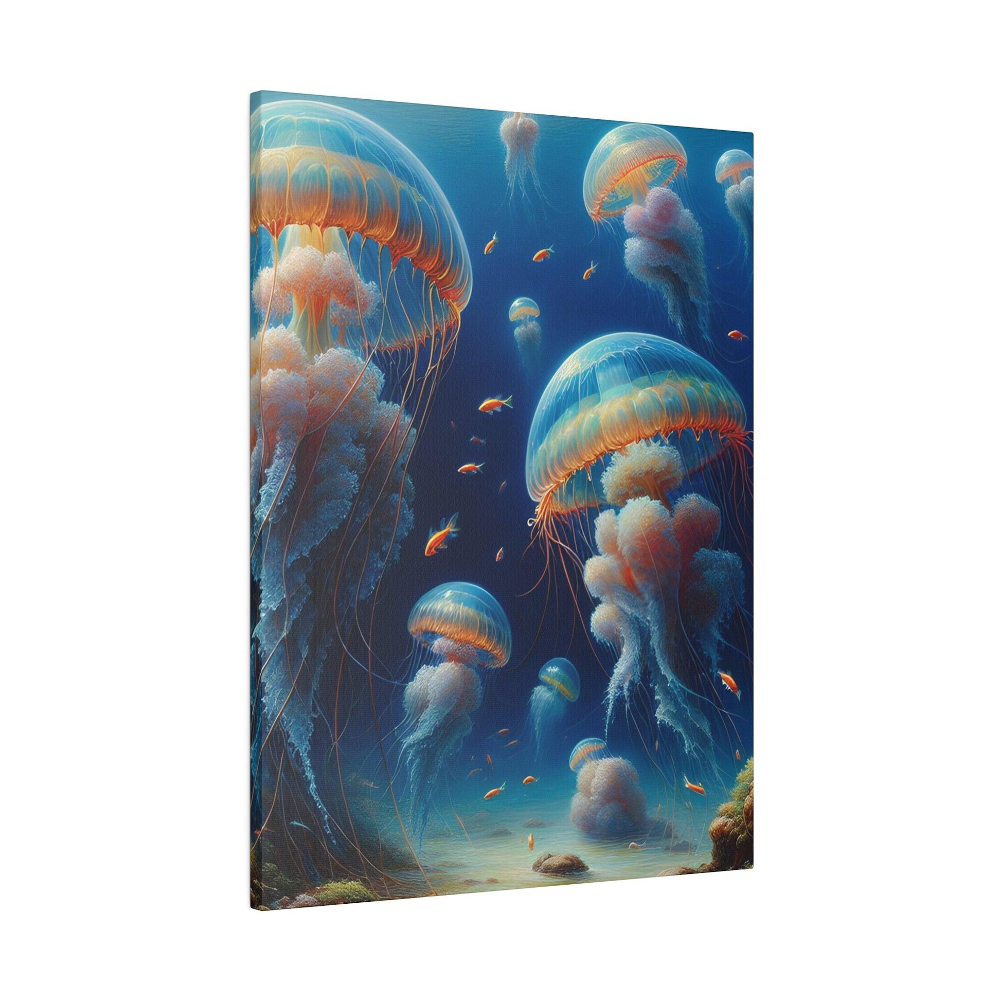 "Jellyfish Symphony Canvas Wall Art" - The Alice Gallery