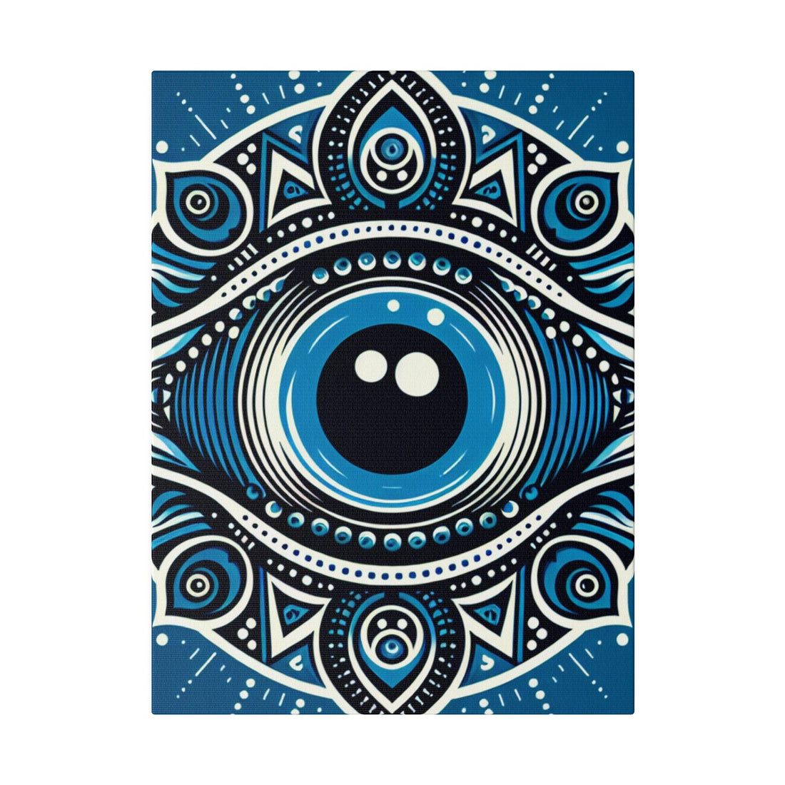 "Guardian Gaze: Evil Eye Canvas Wall Art Collection" - Canvas - The Alice Gallery