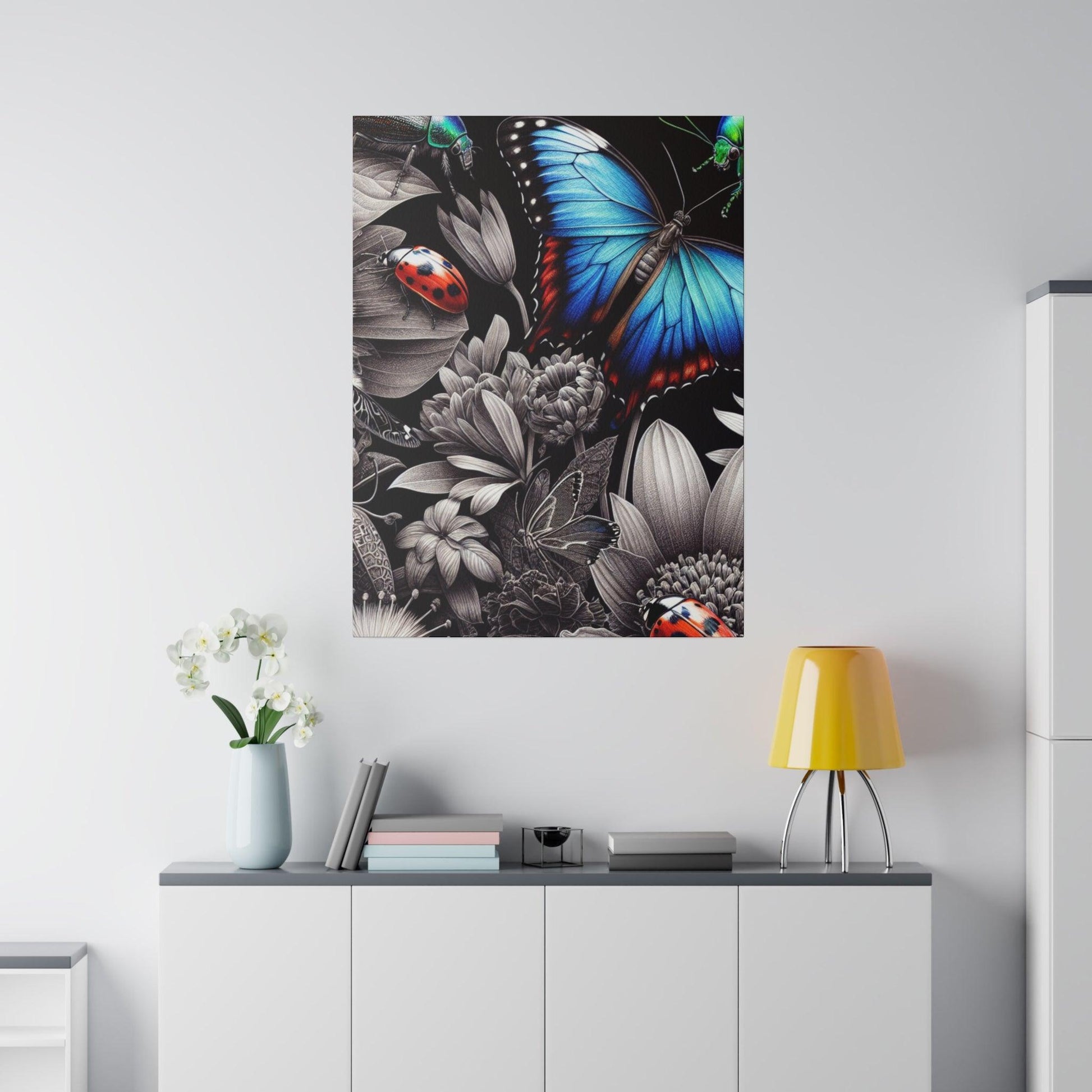 "Bug's Masterpiece: Exquisite Canvas Wall Art" - The Alice Gallery