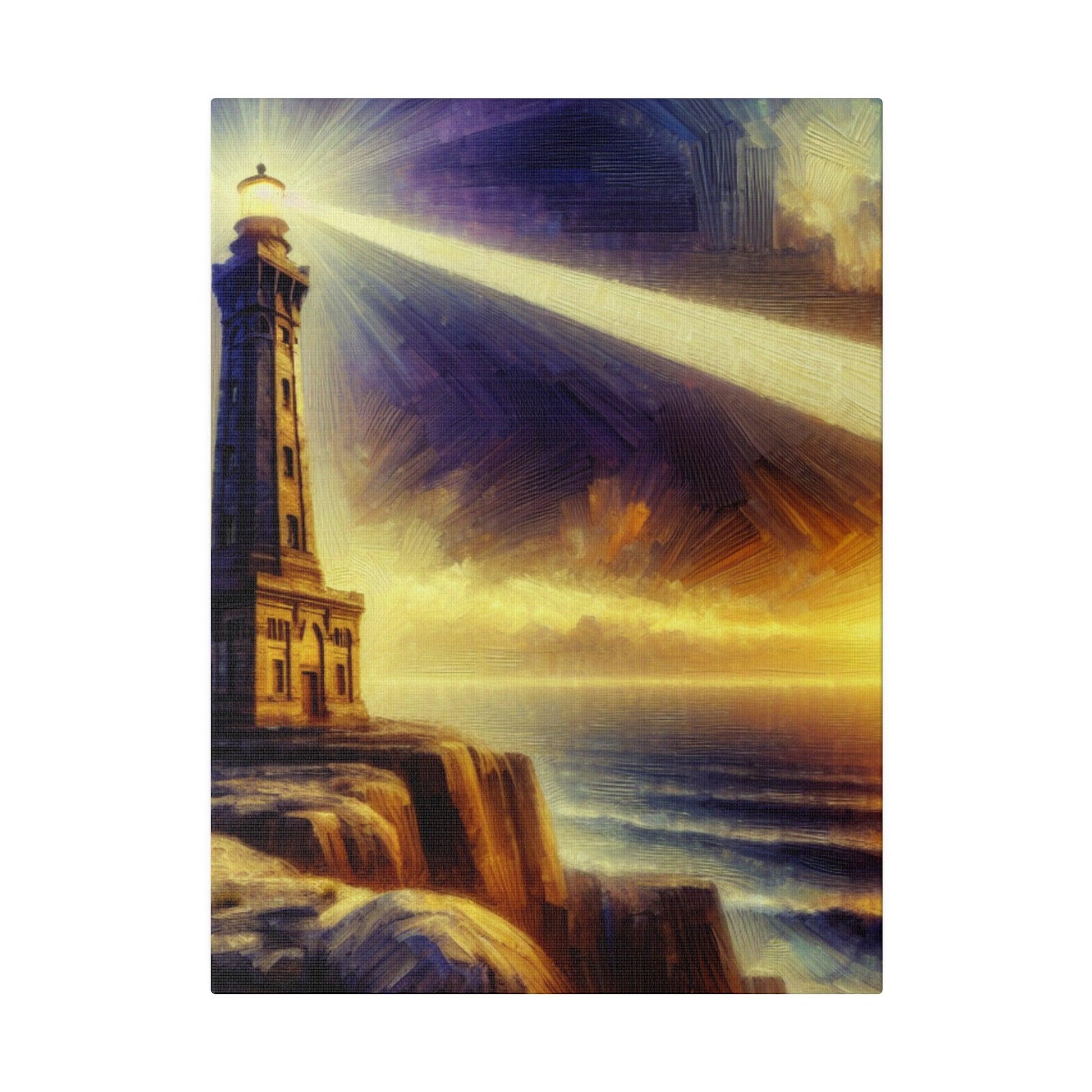 "Lighthouse Brilliance: Maritime Canvas Wall Art" - The Alice Gallery