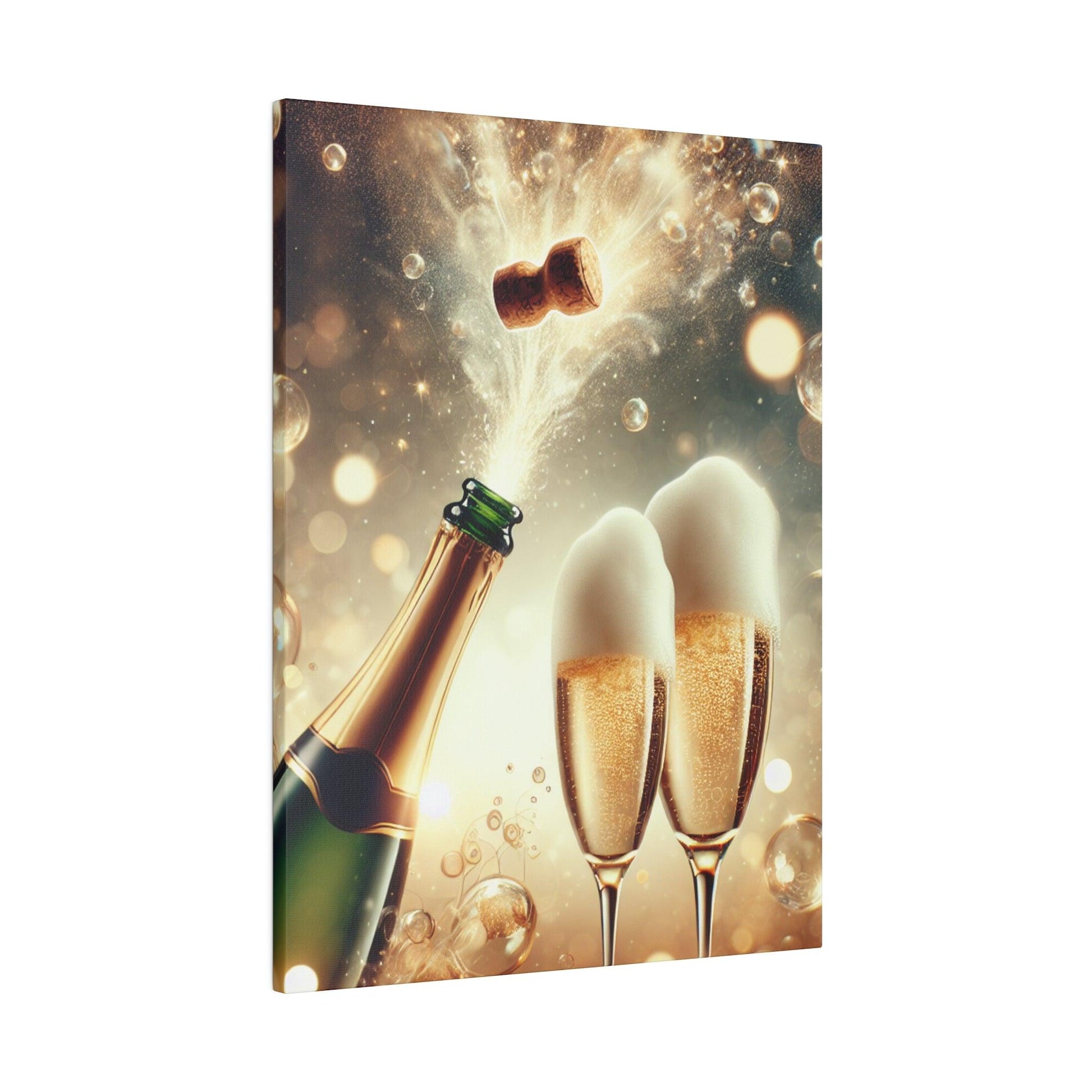 "Champagne Whispers: An Alluring Canvas Wall Art Collection" - The Alice Gallery