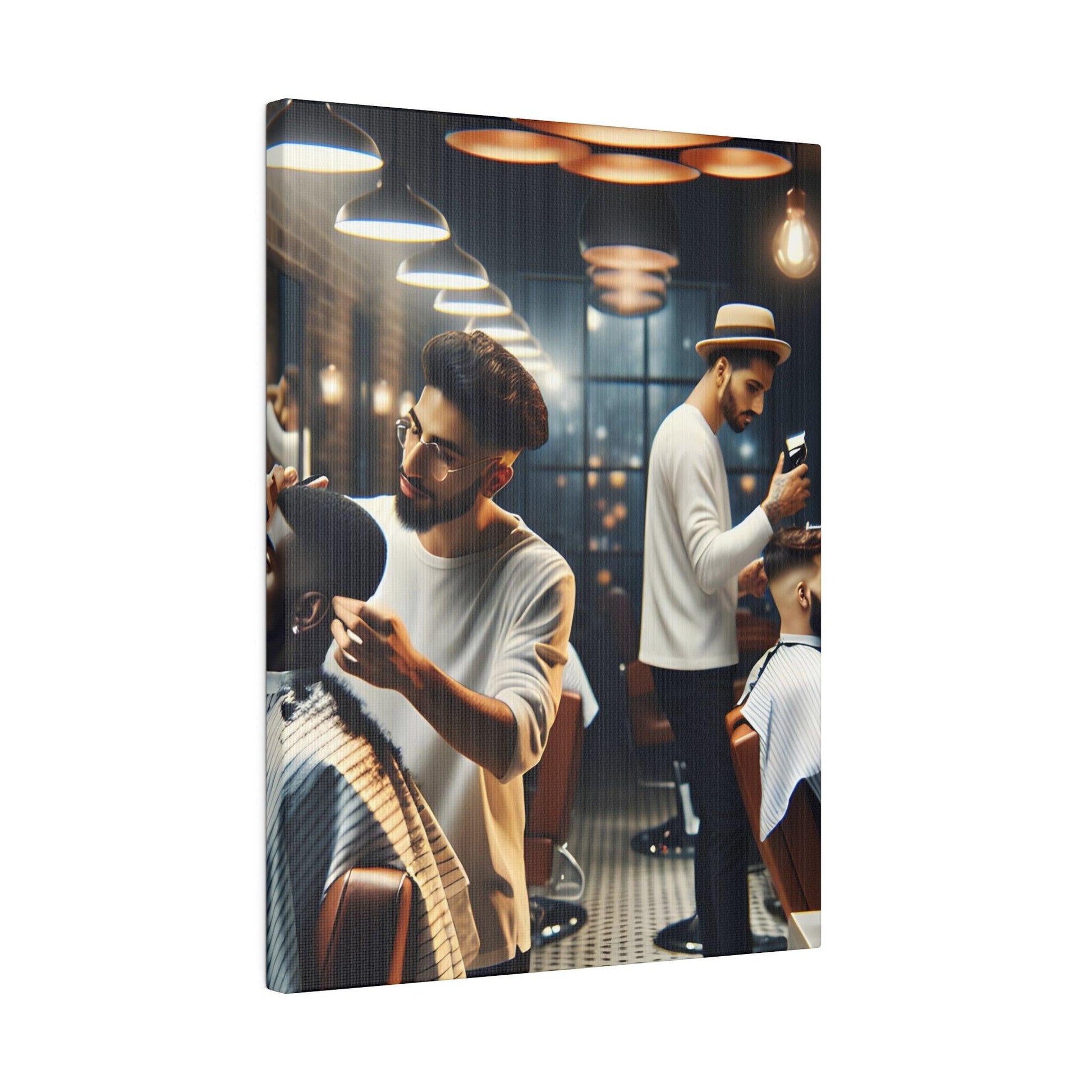"Classic Cuts: The Vintage Barber Shop Canvas Collection" - The Alice Gallery