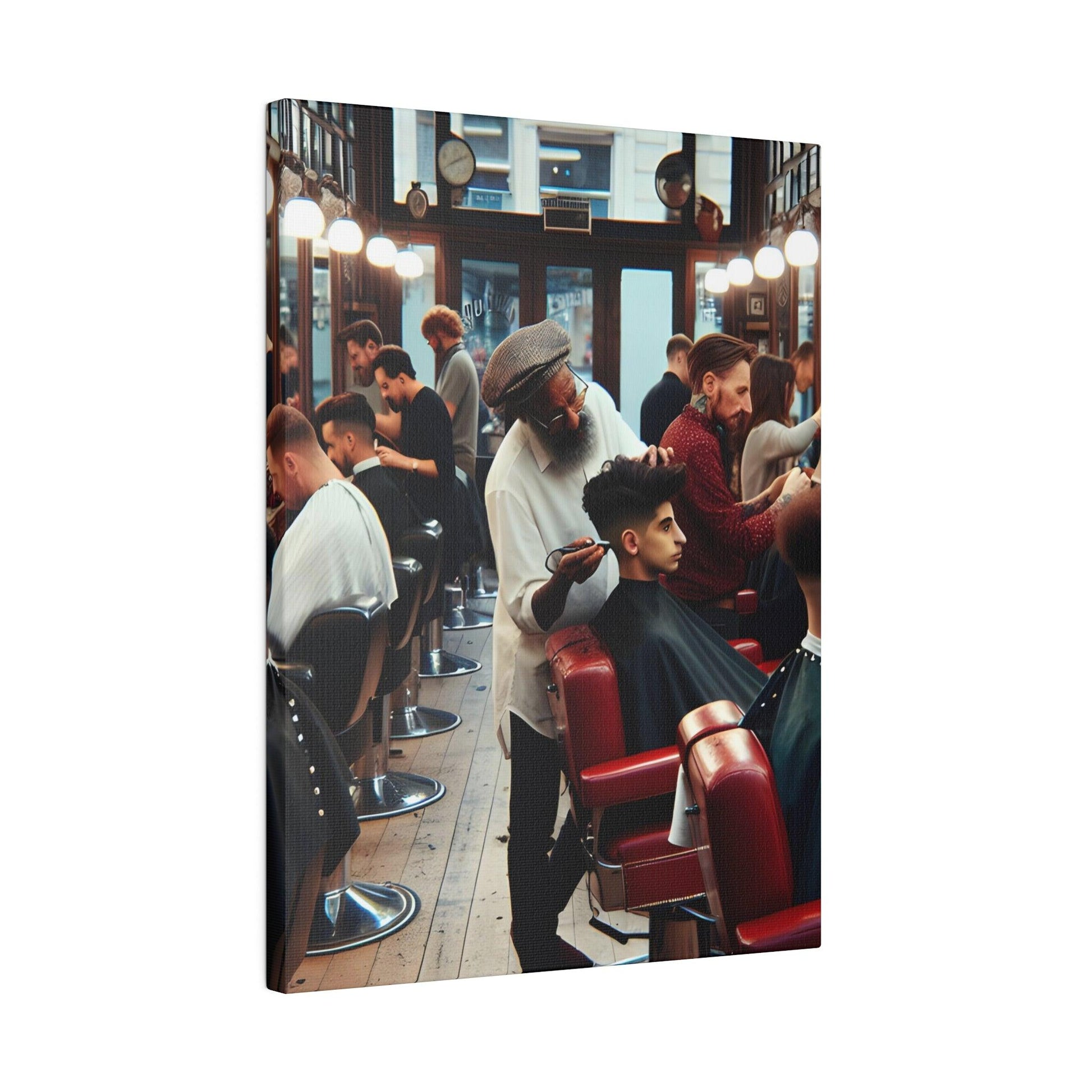 "Barber Shop Inspirations: Timeless Canvas Wall Art" - The Alice Gallery