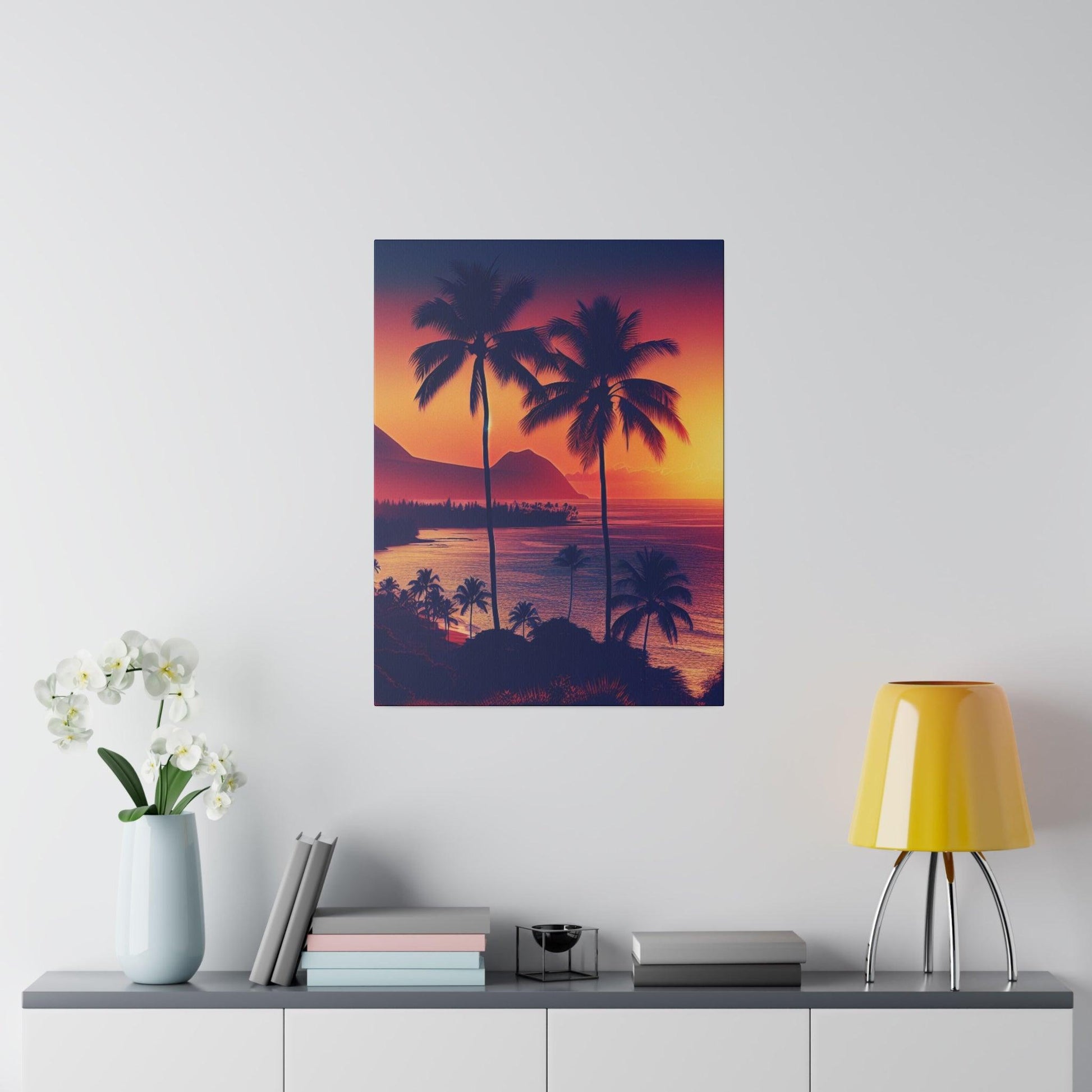 "Hawaiian Paradise in Pigment: Canvas Wall Art Collection" - Canvas - The Alice Gallery