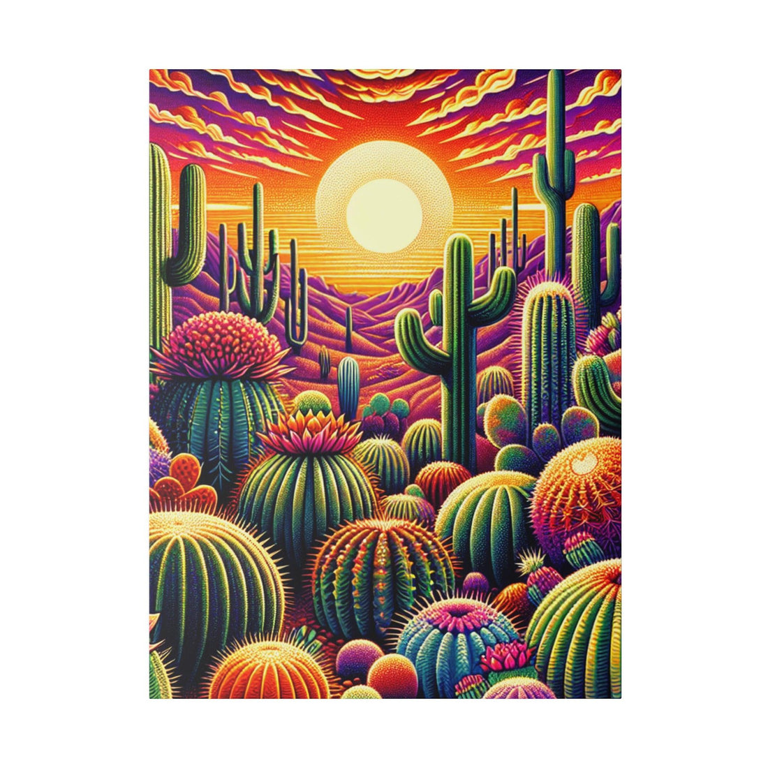"Cactus Dreamscape: Captivating Canvas Wall Art" - The Alice Gallery