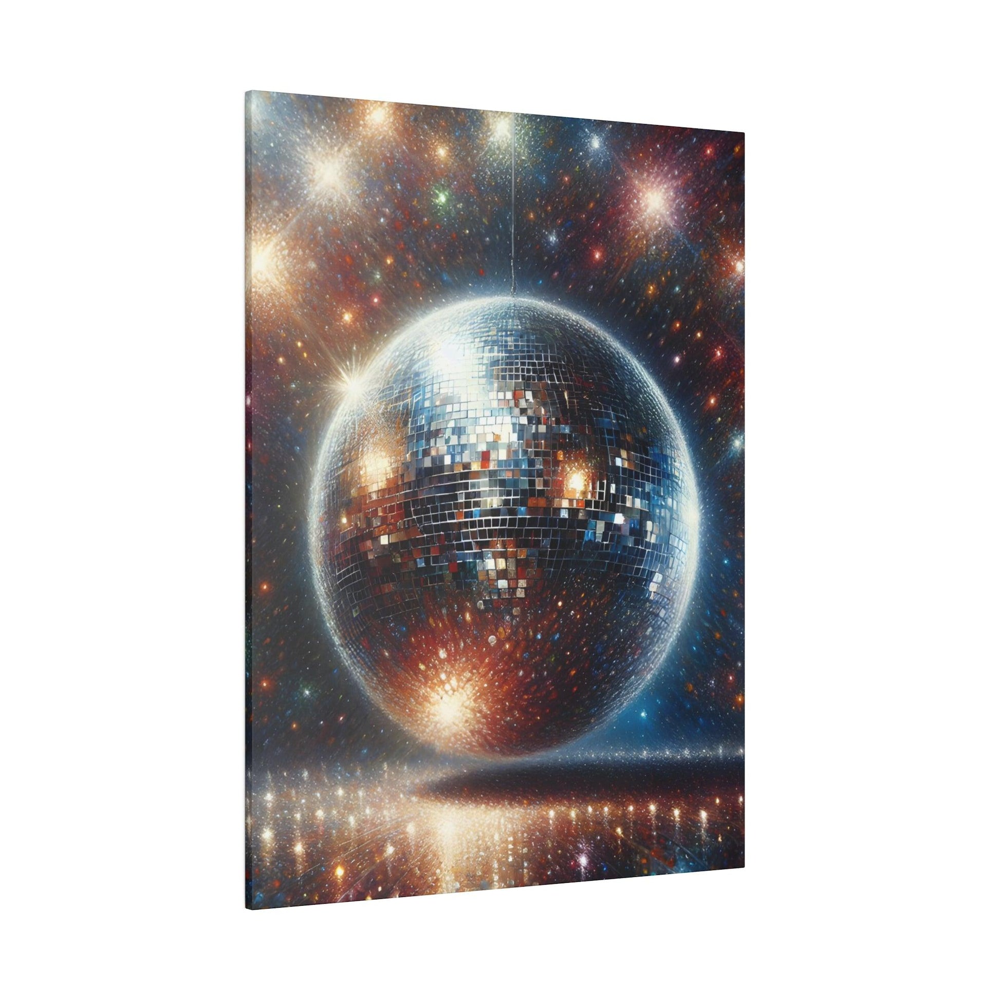 "Glitter Groove: Disco Ball Canvas Wall Art" - The Alice Gallery