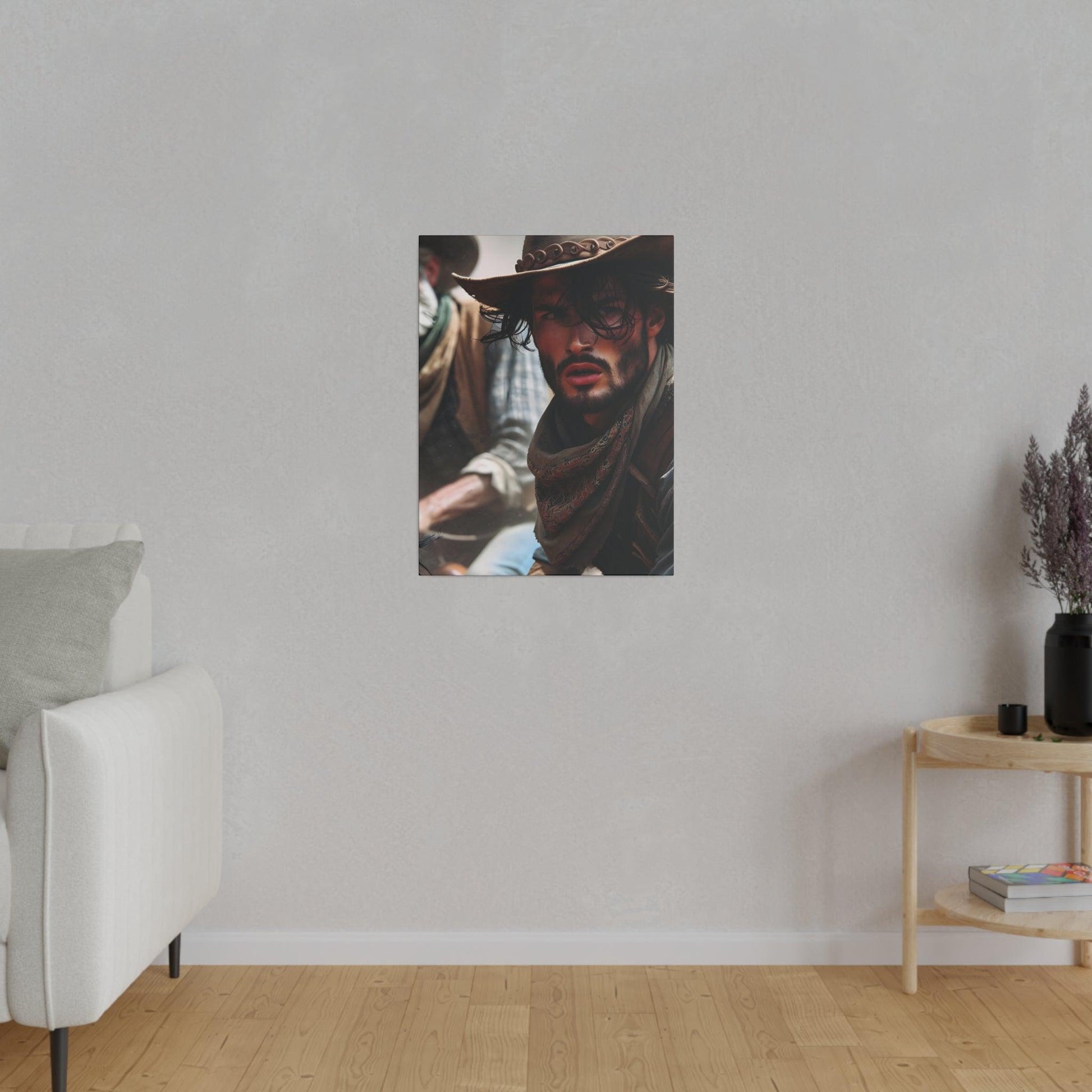 "Cowboy Chronicles: Rustic Canvas Wall Art" - The Alice Gallery