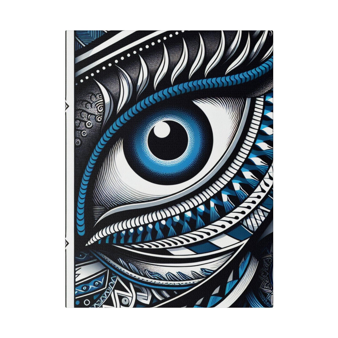 "Evasive Elegance: The Evil Eye Canvas Wall Art" - Canvas - The Alice Gallery