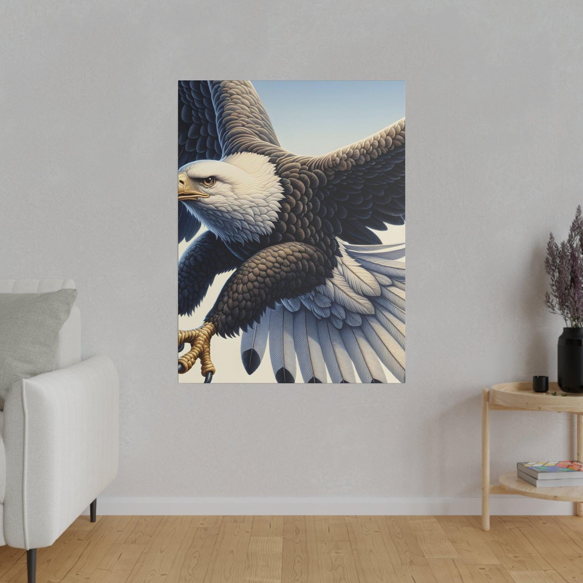 "Eagle Skyline Majestic Canvas Wall Art" - The Alice Gallery