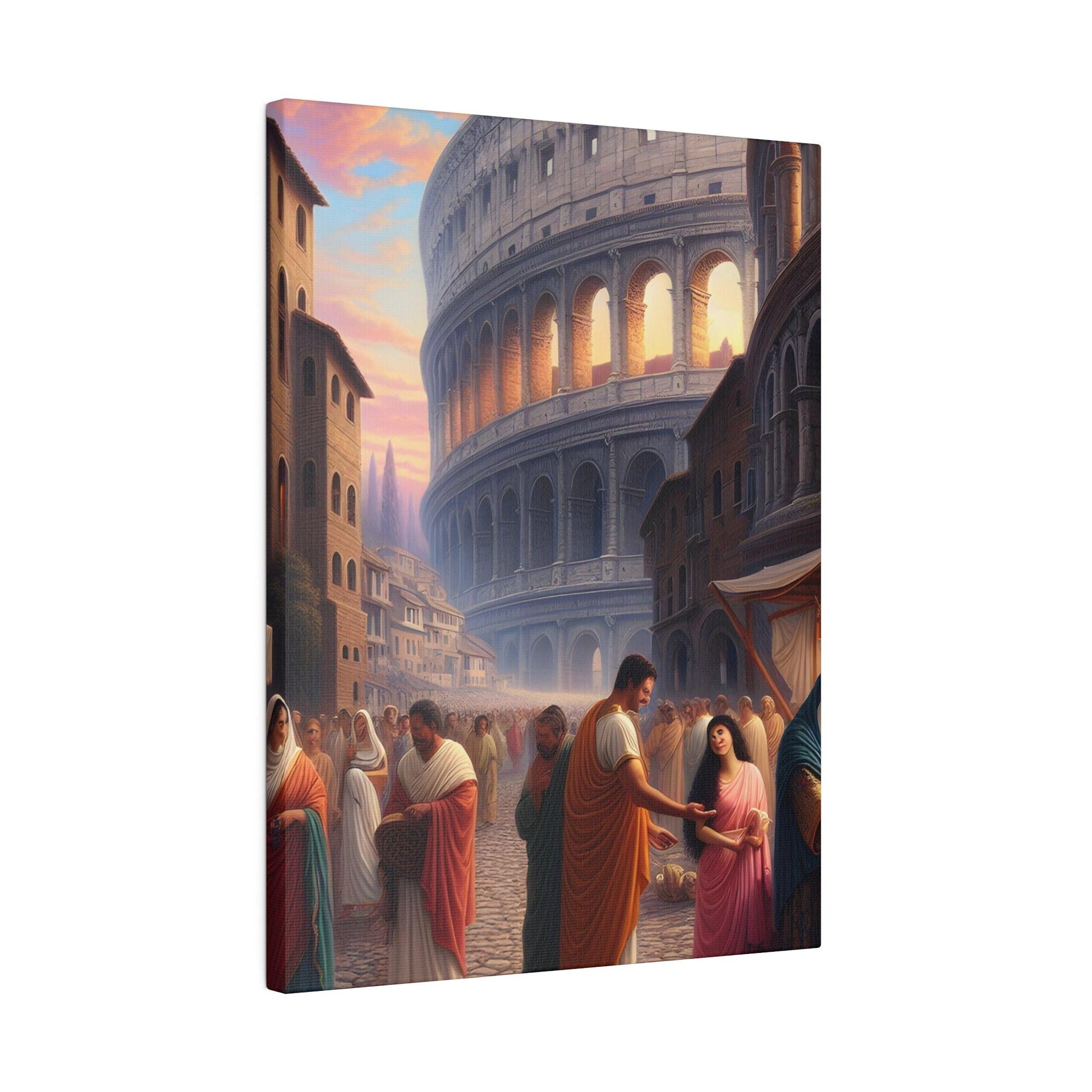 "Romantic Rhapsody of Rome: Timeless Canvas Wall Art" - The Alice Gallery