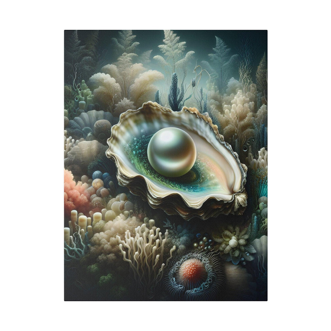 "Oyster Oasis: An Enchanting Canvas Wall Art Collection" - The Alice Gallery