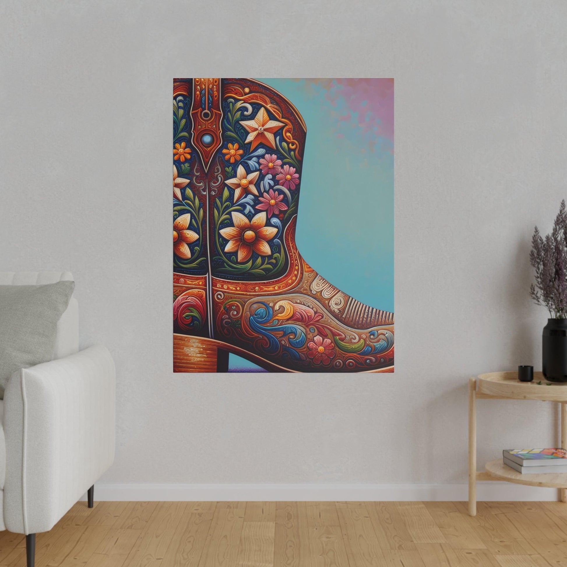 "Western Whisper: The Cowboy Boots Canvas Chronicles" - The Alice Gallery