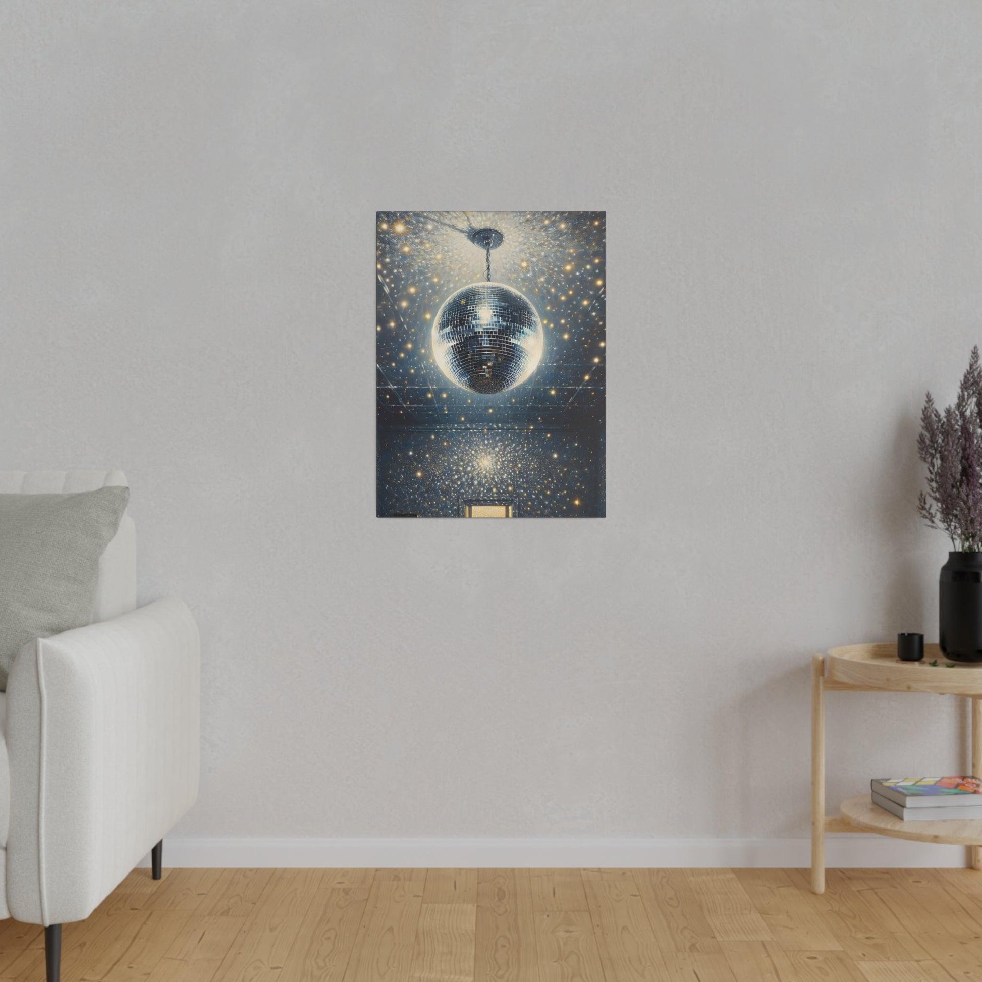 "Disco Ball Delight: Abstract Canvas Wall Art" - The Alice Gallery