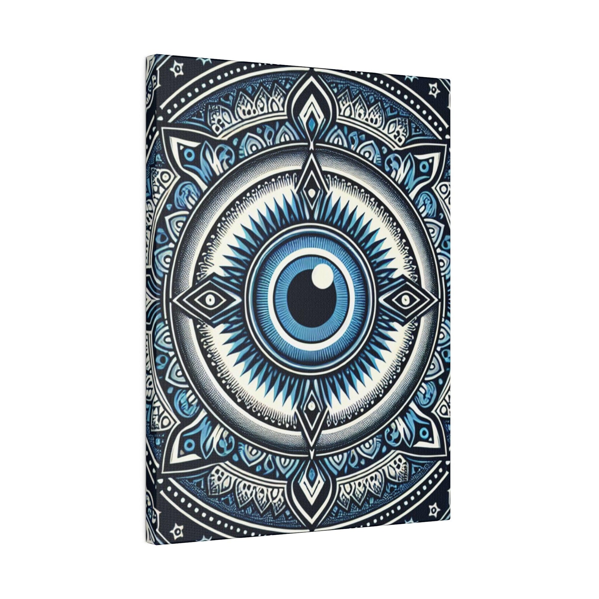 "Evil Eye Enigma: Captivating Canvas Wall Art" - Canvas - The Alice Gallery