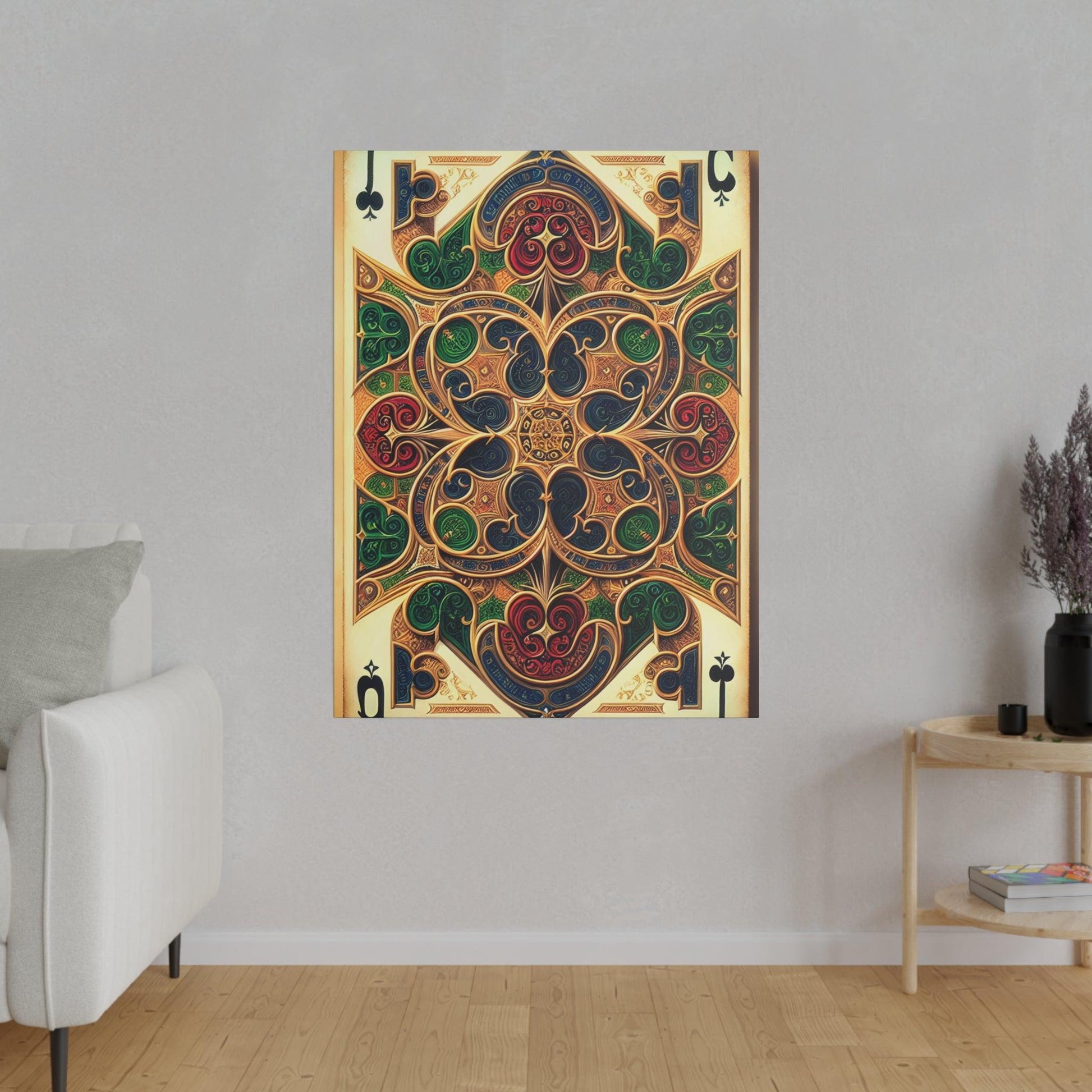 "Deck of Aesthetics: Playing Card-Inspired Canvas Wall Art" - The Alice Gallery