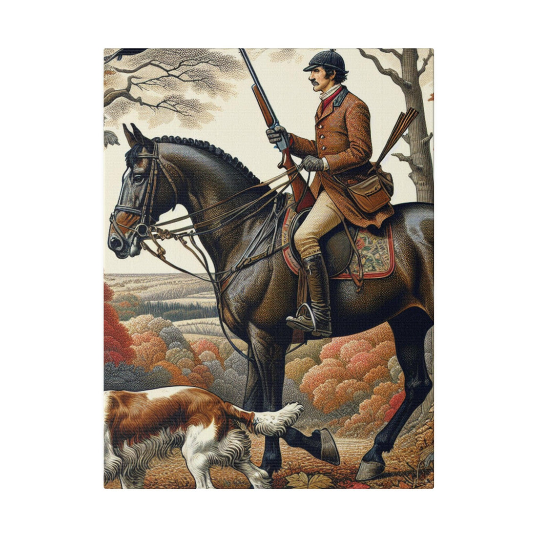 "Hunting Elegance: The Elite Canvas Wall Art" - The Alice Gallery