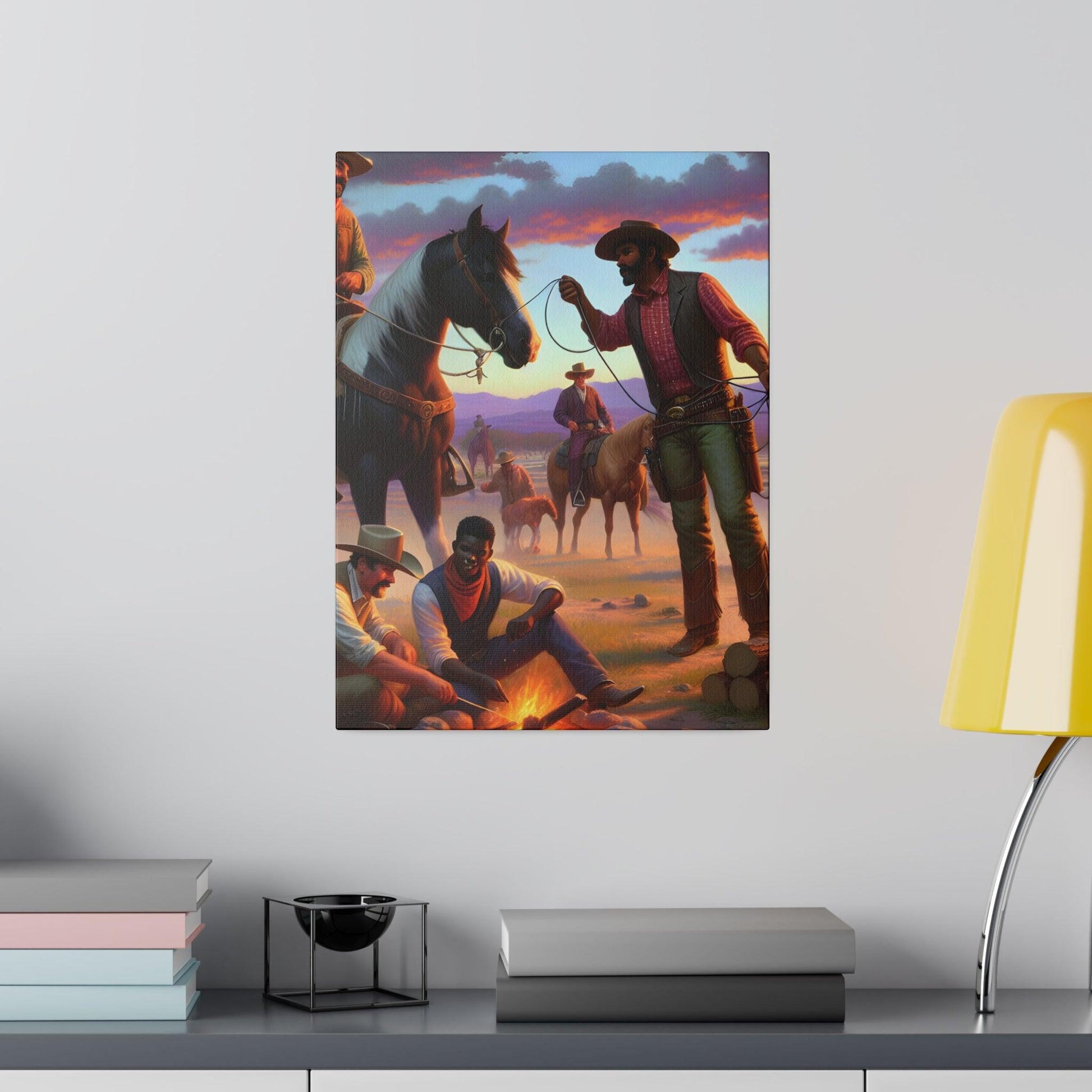 "Rustic Rodeo: Cowboy-Inspired Canvas Wall Art" - The Alice Gallery