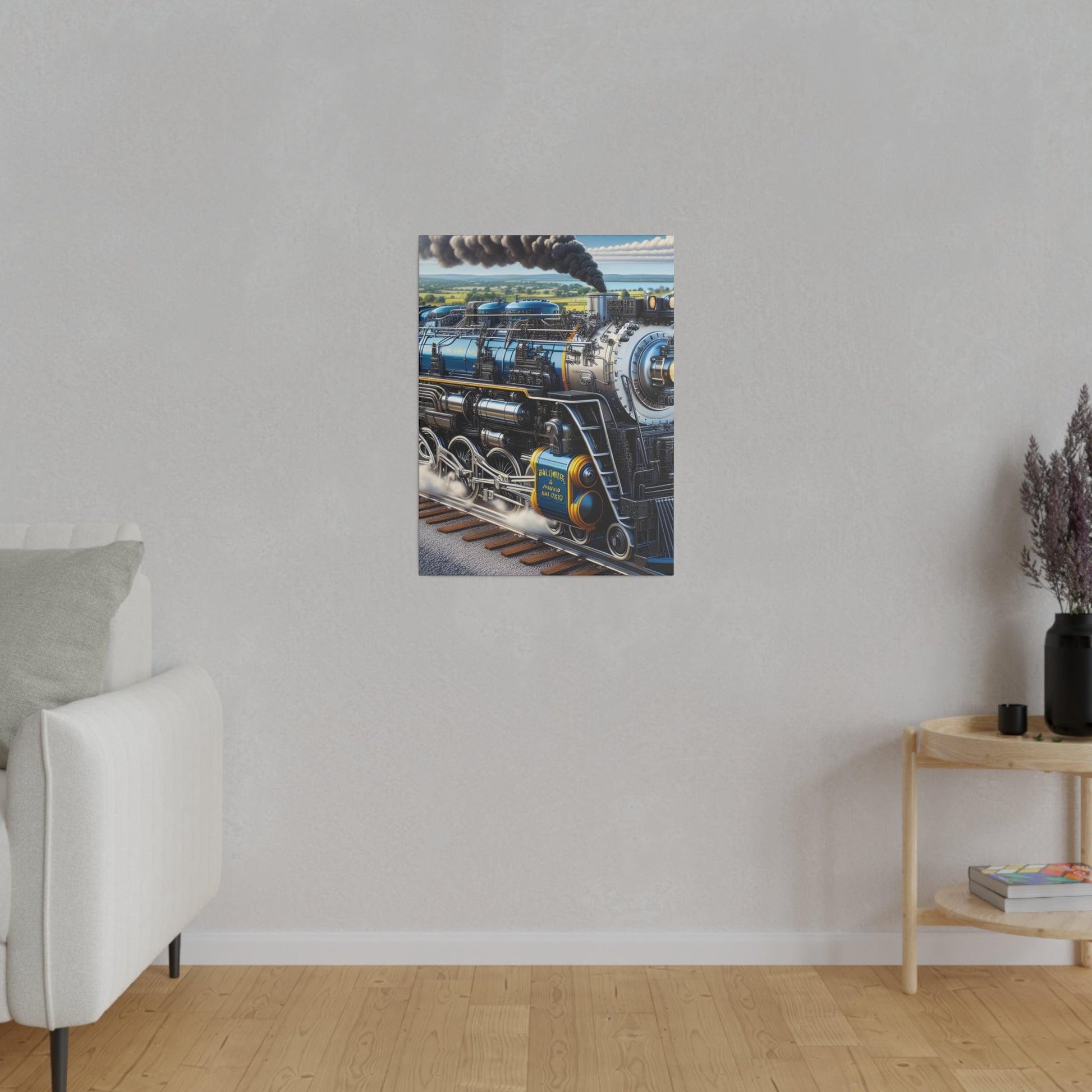 "Journey Tracks: Train-Inspired Canvas Wall Art" - The Alice Gallery