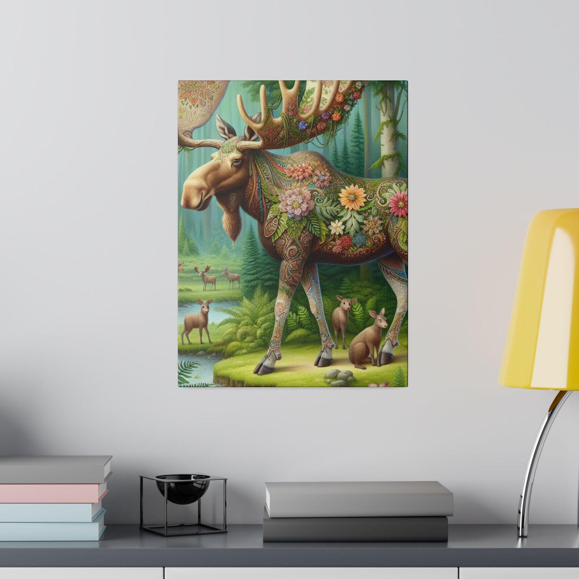"Wilderness Majesty: Majestic Moose on Canvas Wall Art" - The Alice Gallery