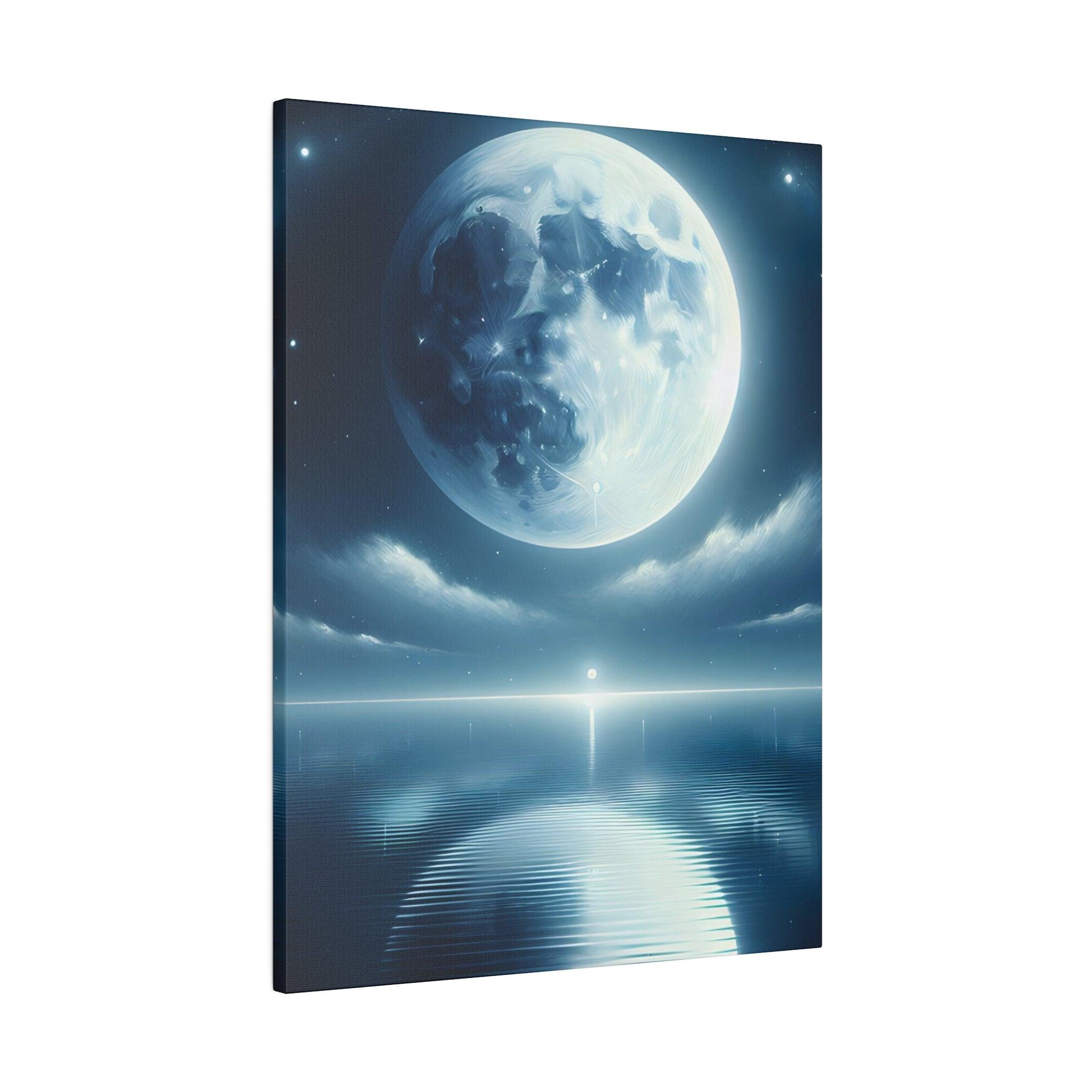 "Moonlit Whispers Canvas Wall Art" - The Alice Gallery