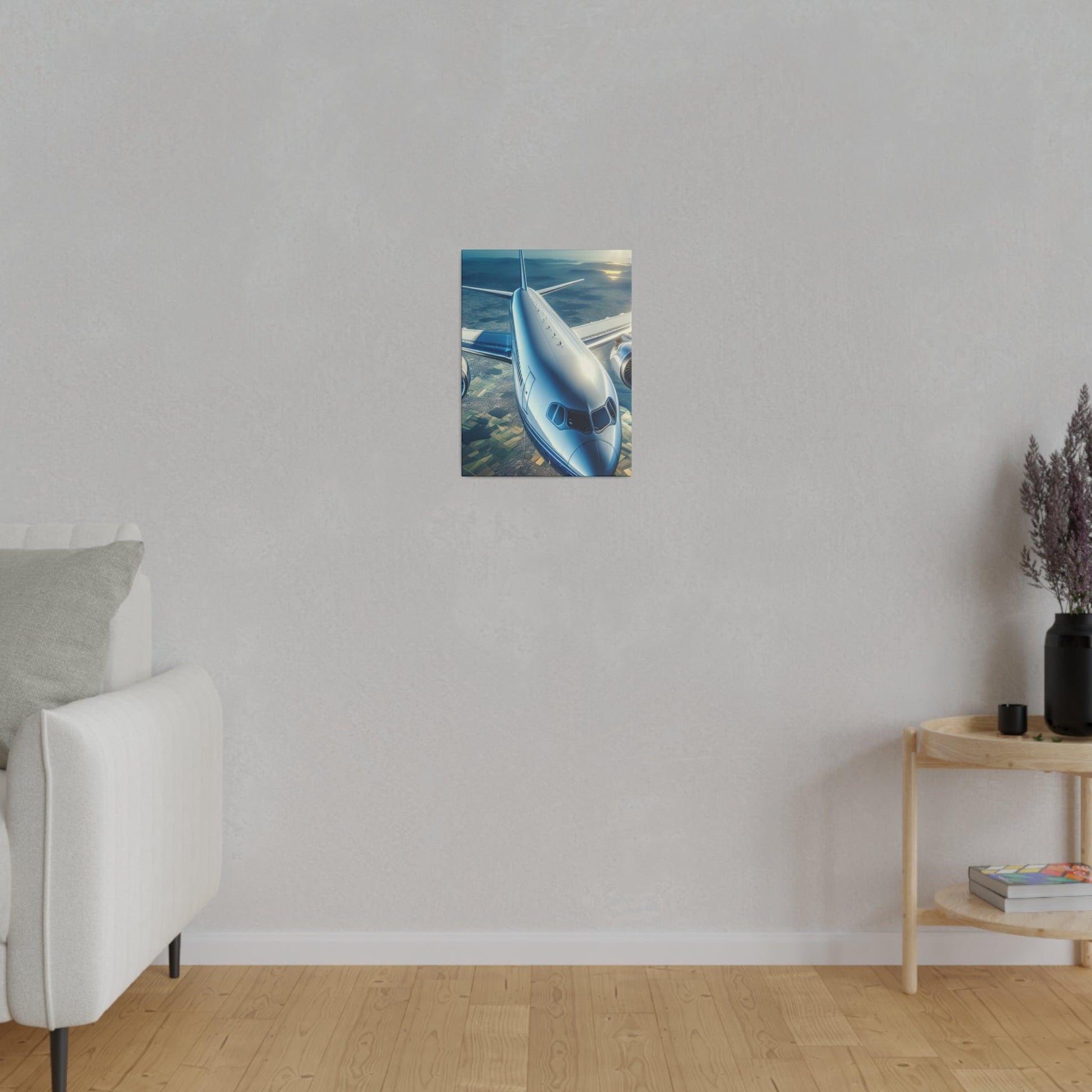 "Skybound Sentiments: Airplane Inspired Canvas Wall Art" - The Alice Gallery