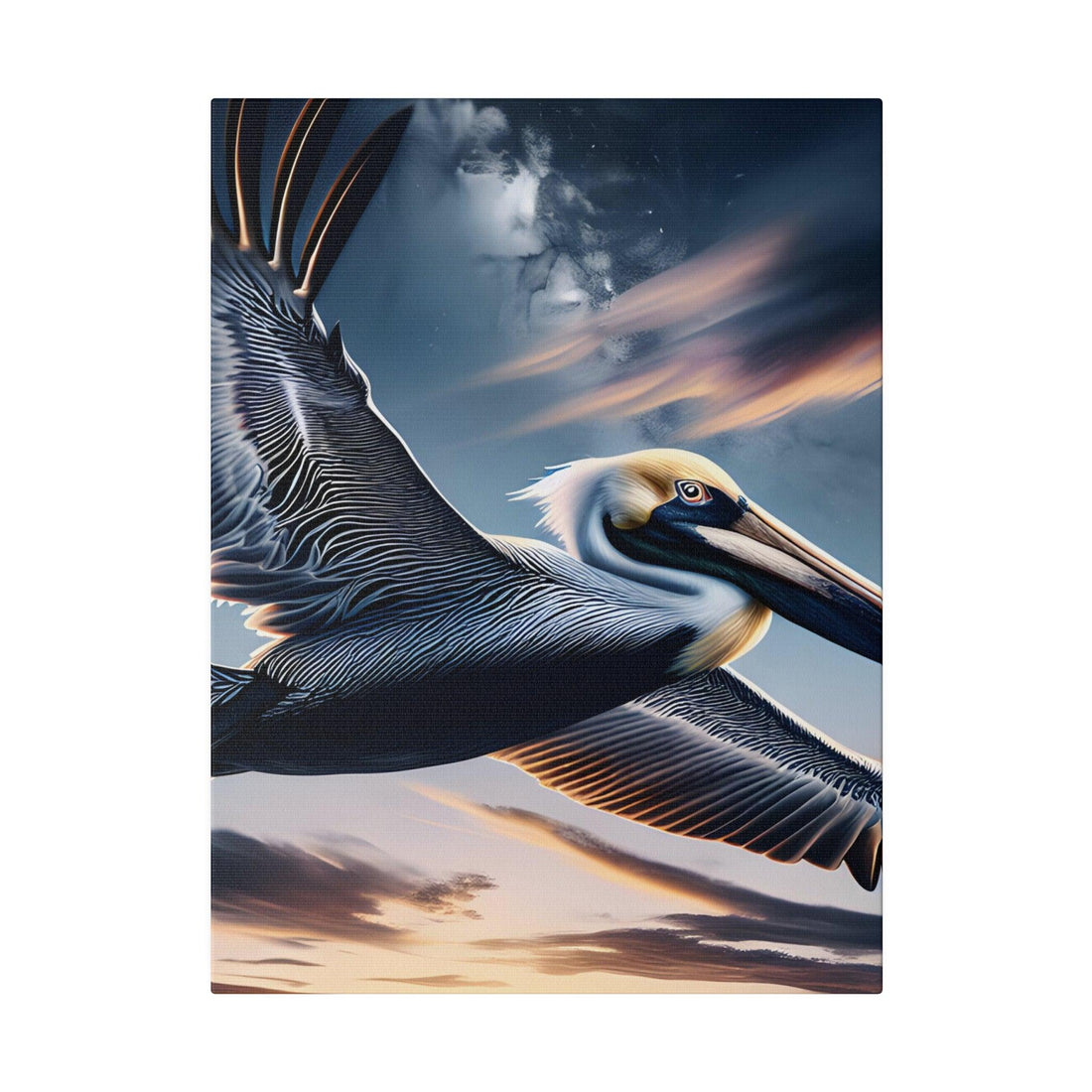 "Pelican Panorama: Captivating Canvas Wall Art" - The Alice Gallery