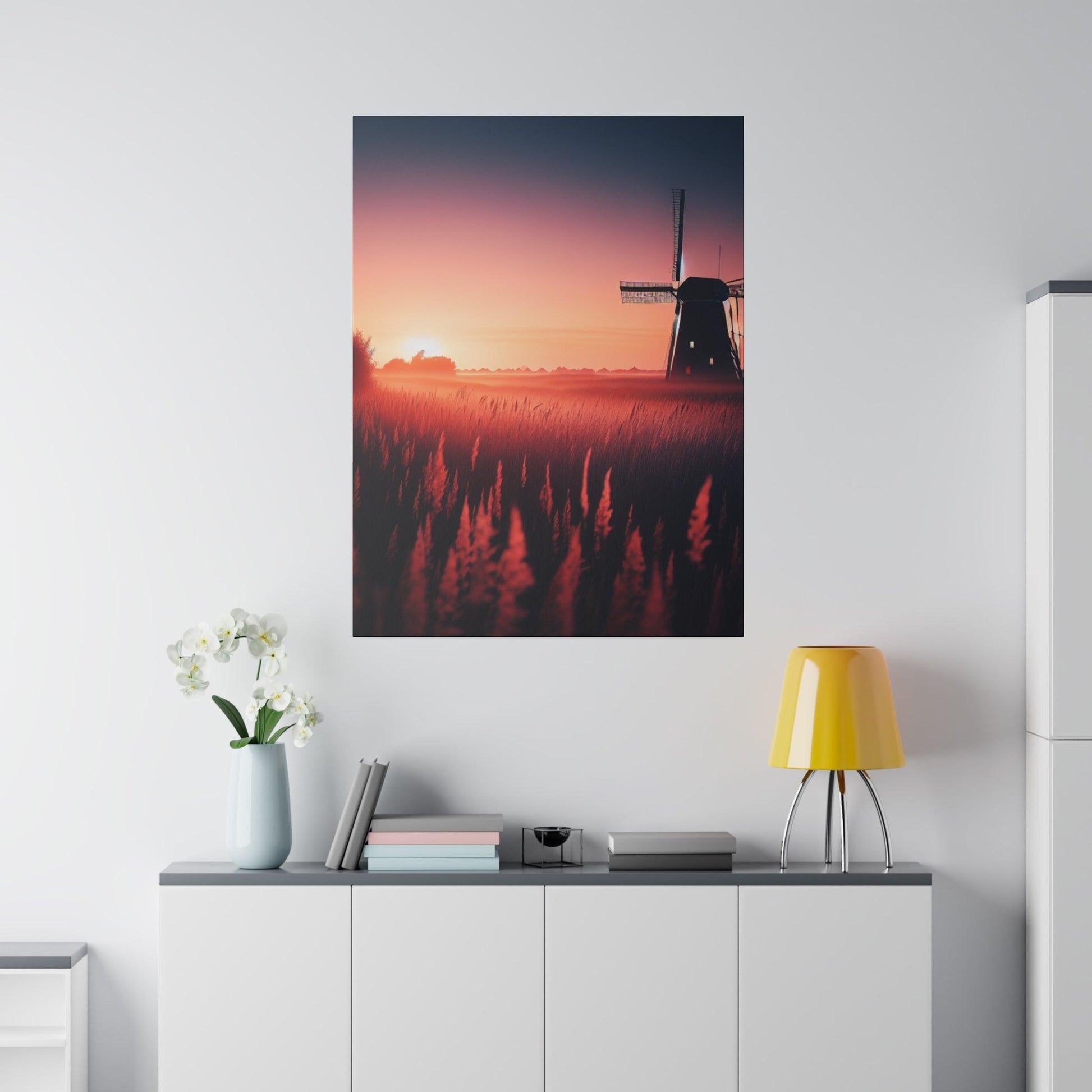 "Whispering Windmill Wonders" Canvas Wall Art - The Alice Gallery
