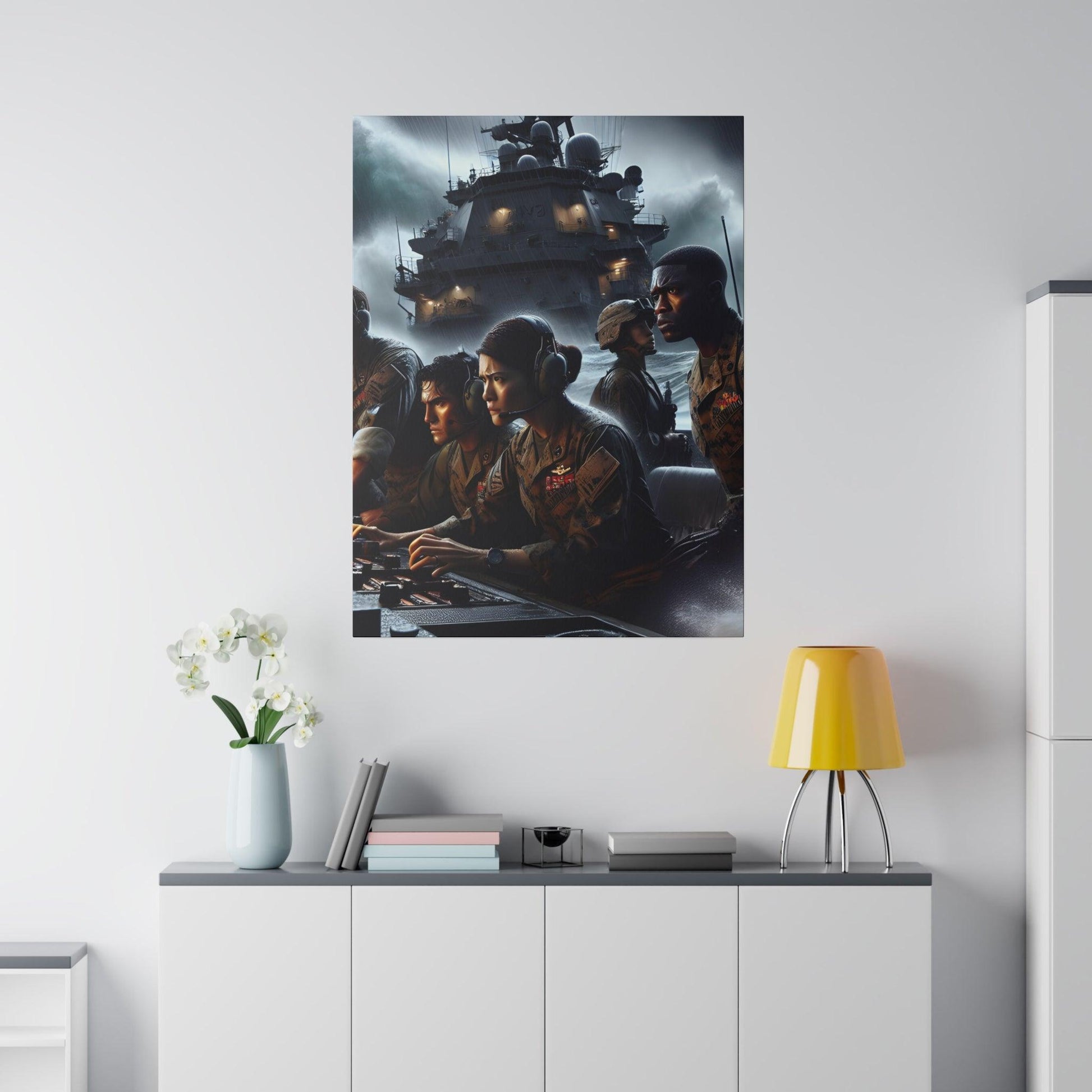 "Valor Vignettes: Marine Corp Legacy Canvas Art" - The Alice Gallery