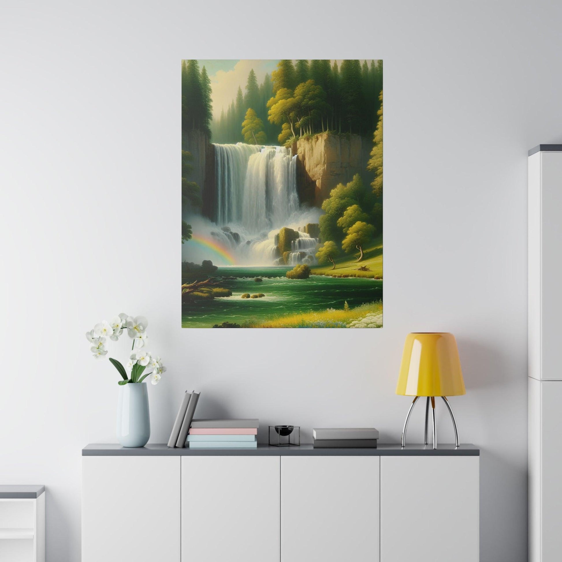 "Waterfall Whispers Canvas Wall Art" - The Alice Gallery