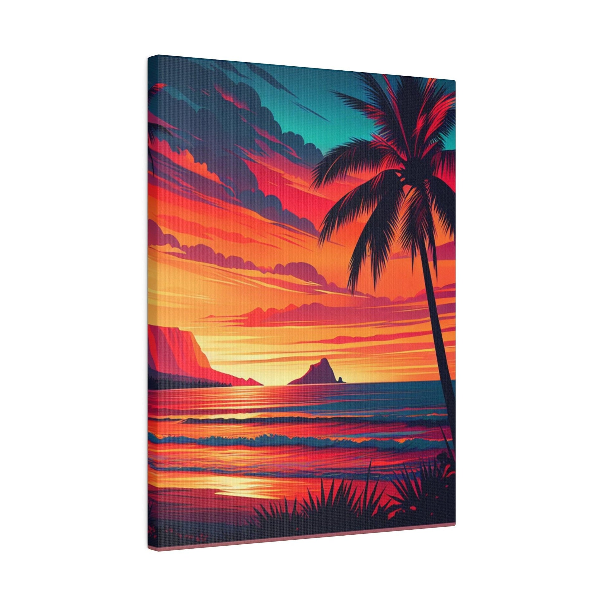 "Hawaii Bliss Enveloped Canvas Wall Art" - Canvas - The Alice Gallery